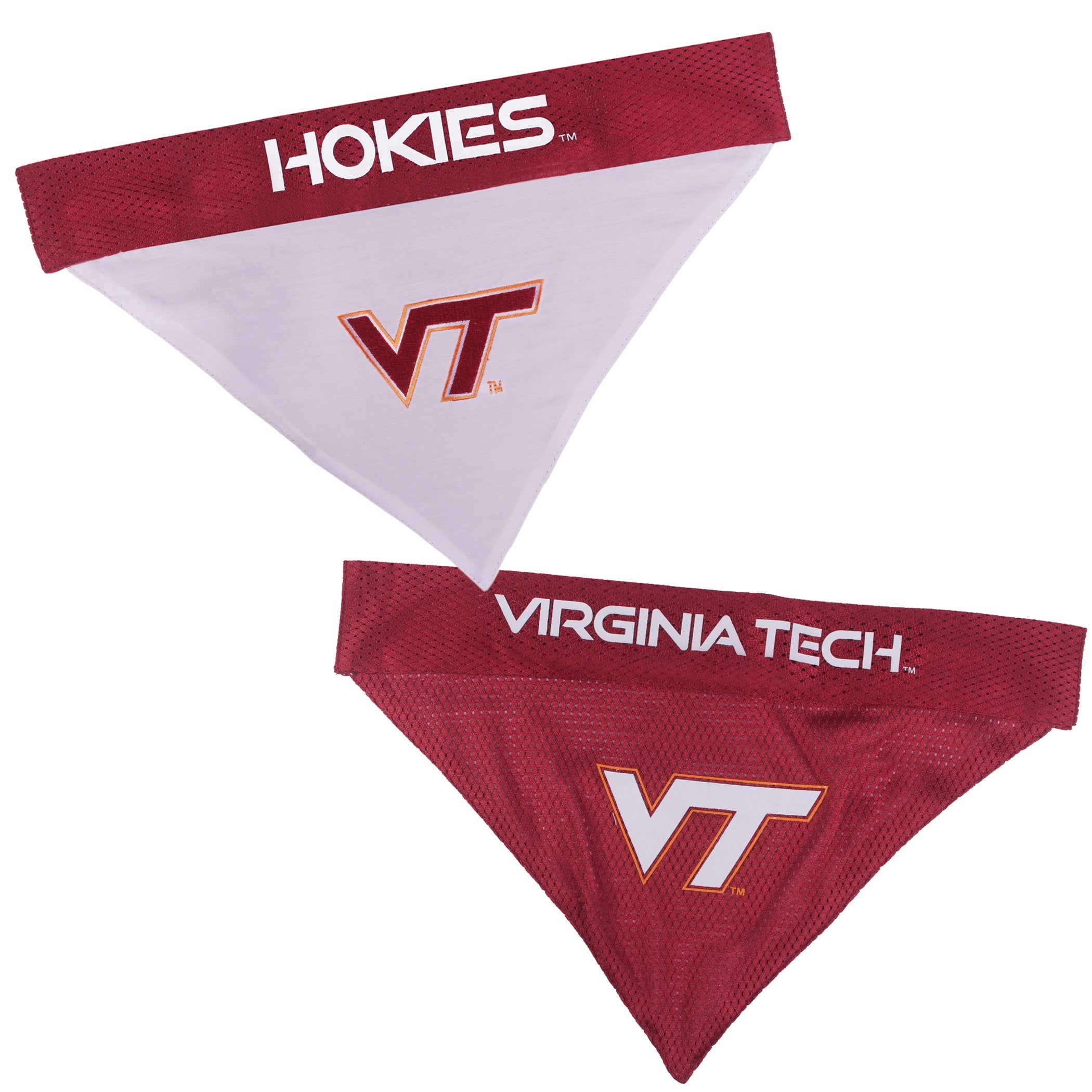 Pets First Collegiate Pet Accessories, Reversible Bandana, Virginia Tech Hokies, Small/Medium