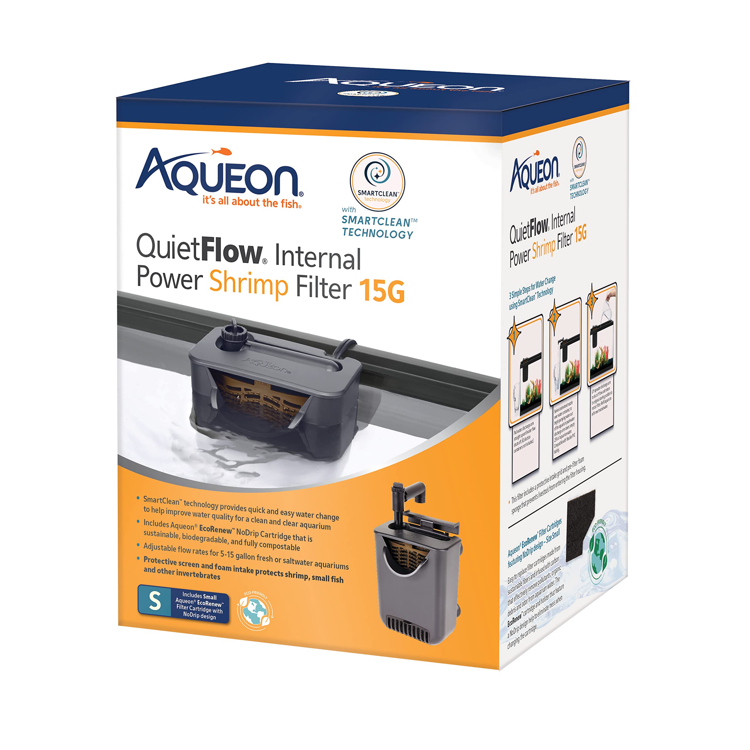 Aqueon Quietflow Internal Power Shrimp Filter