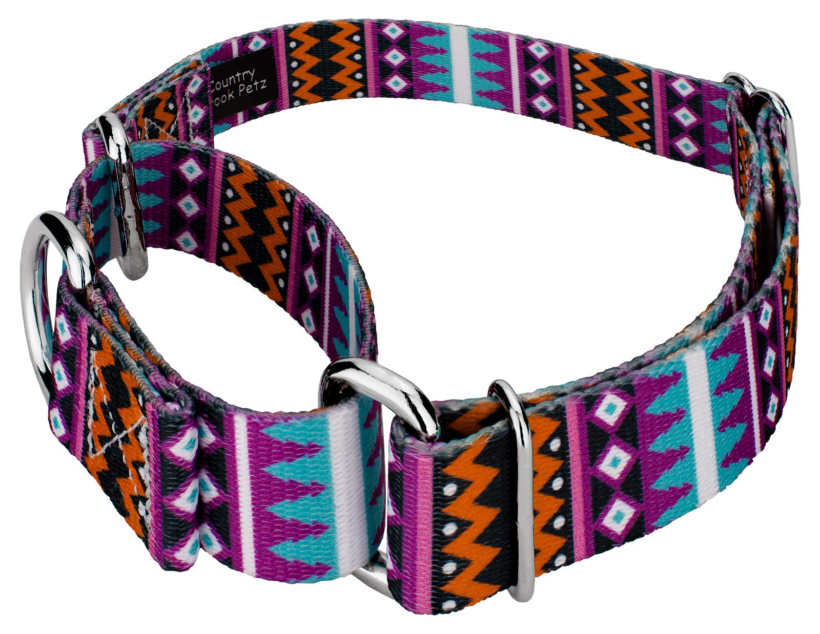 Country Brook Petz - Santa Fe Martingale Dog Collar - Country And Western Collection Featuring Rustic Designs (1 Inch, Medium)