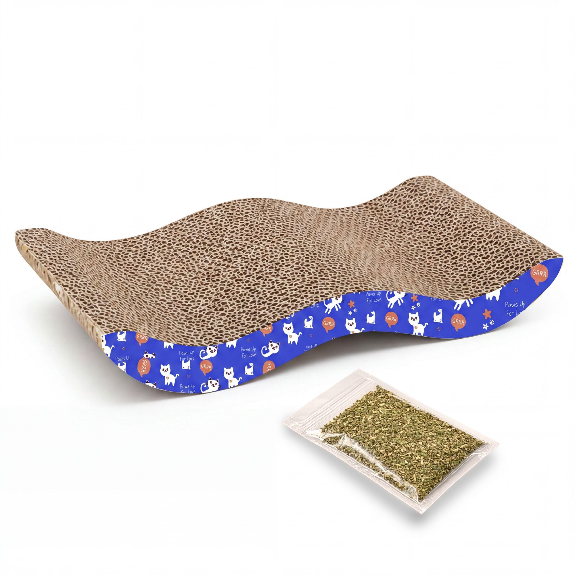 Pets Empire Cat Scratch Pad Cardboard Cat Scratchers For Indoor Cats Reversible Large Wide Corrugated With Catnip