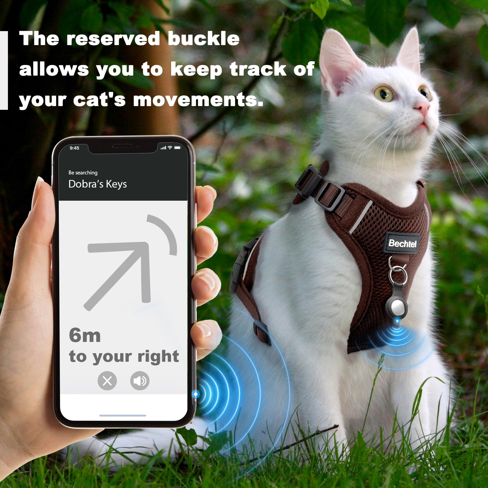 Kitten Harness And Leash Seat - Escape Proof Adjustable Cat Harness, Comfortable Soft Lightweight, Use Safe & Easy, Walking Trav