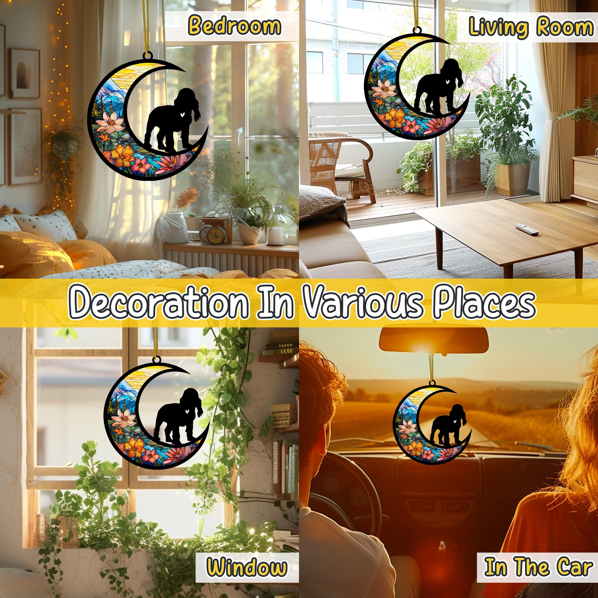 Nethomewoods Cocker Spaniel Memorial Suncatcher, Personalized Dog Loss Gift With Name & Date, Rainbow Bridge Remembrance For Dog