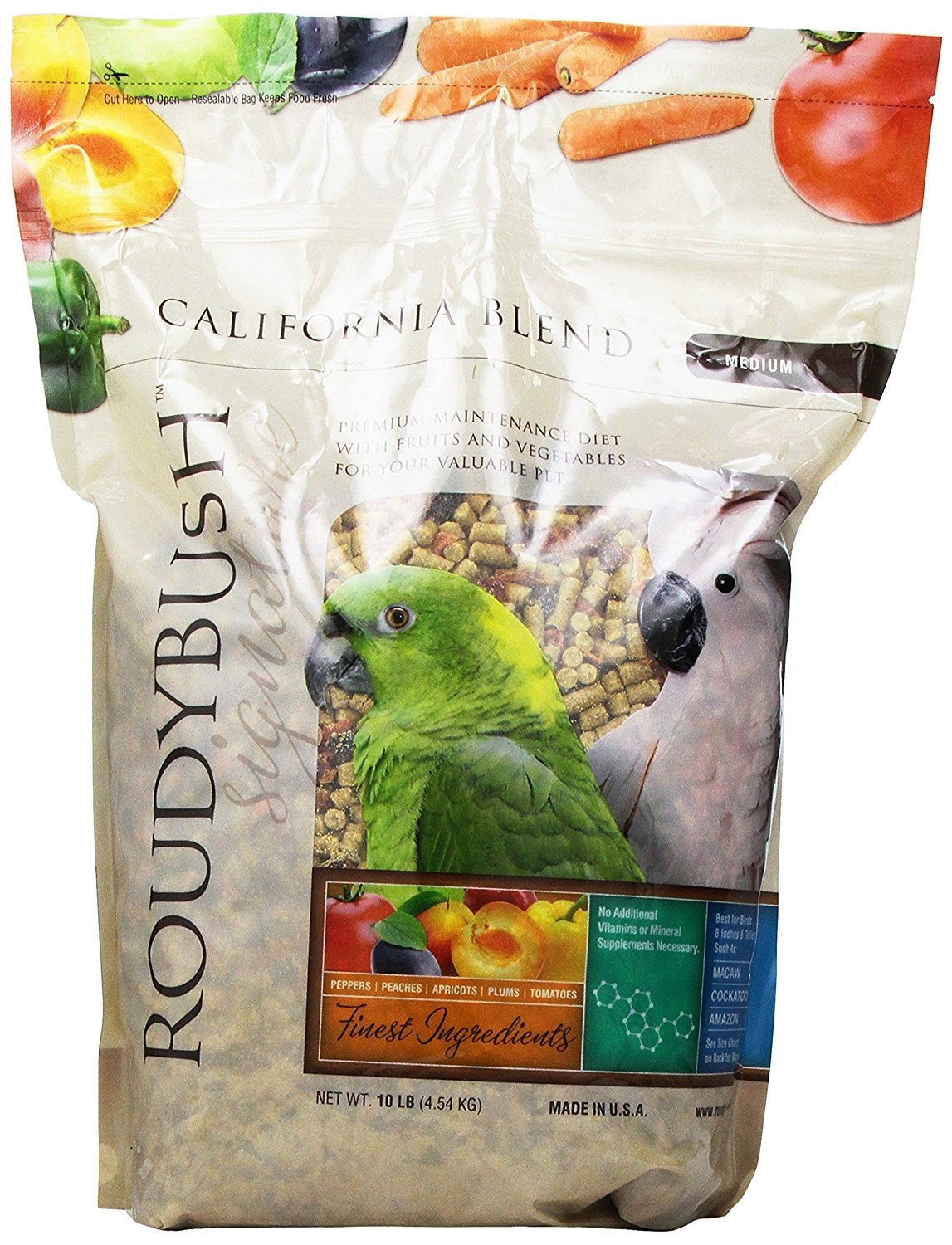Roudybush California Blend for Birds Medium 10 Lbs (210MDCB)