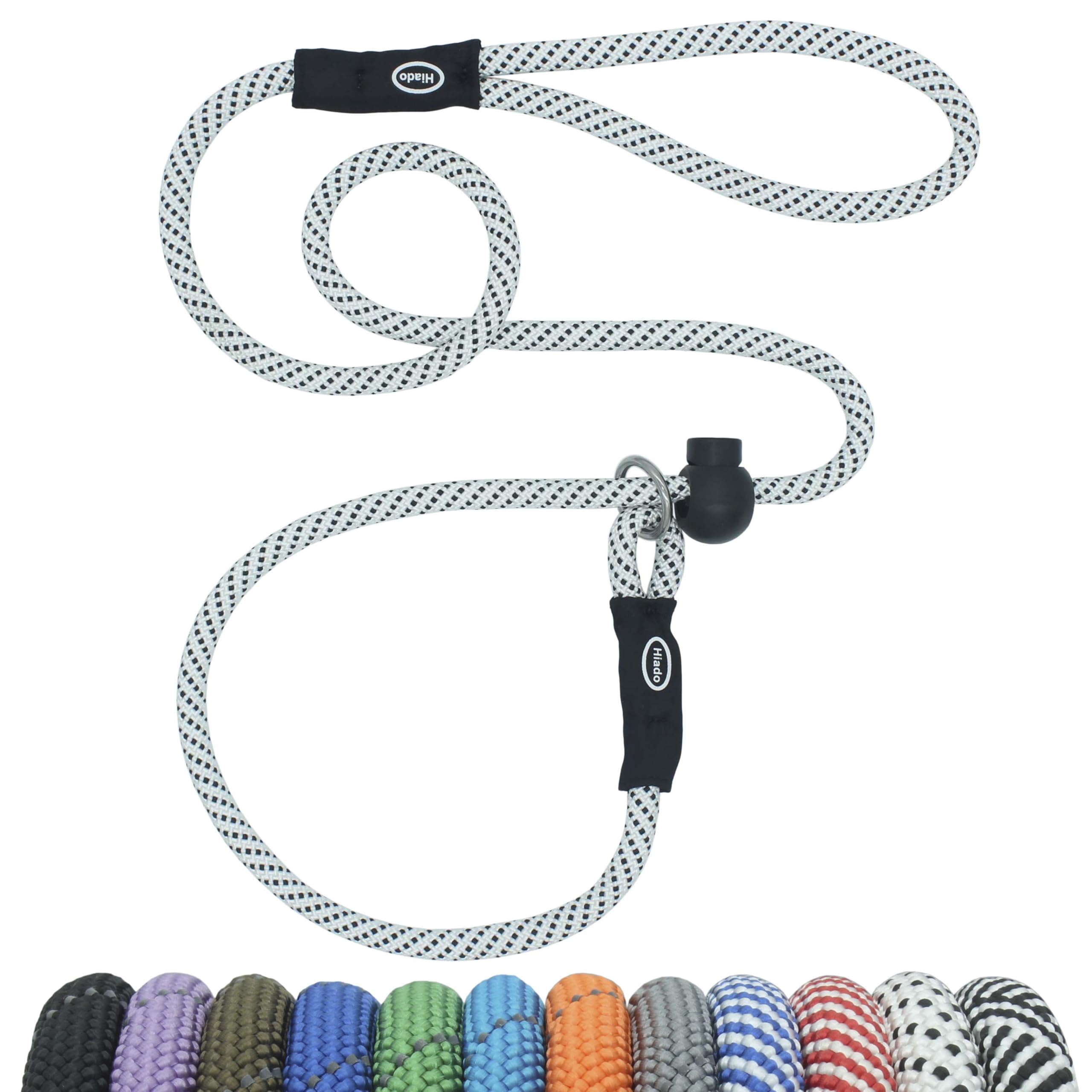 Hiado Slip Lead Dog Leash With Stopper Loop Rope Training No Pull For Small Medium Large Dogs 5Ft Black Dot