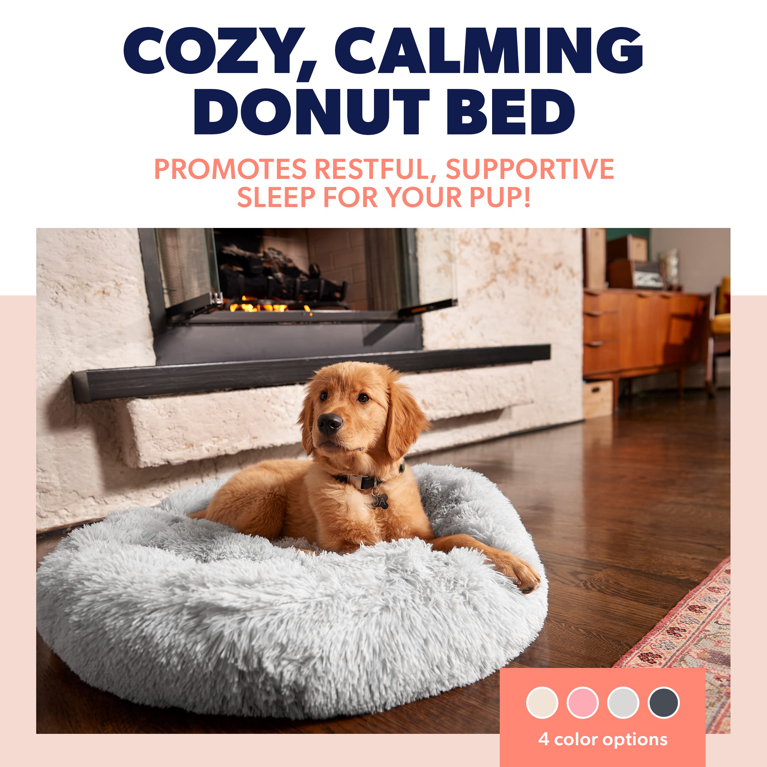Active Pets Large Dog Bed, Calming Orthopedic Pet Bedding For Anxiety Relief, Joint Support & Comfort, Washable Dog Furniture, M