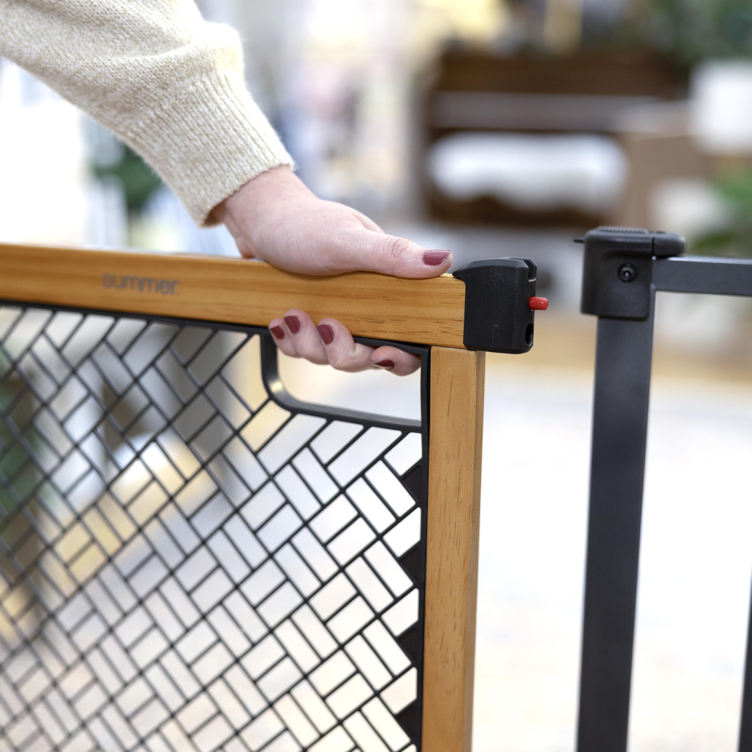 Ingenuity Thruway 60XW Series Extra Wide Safety Pet and Baby Gate, 30''-60'' Wide, 26'' Tall, Pressure or Hardware Mounted, Inst