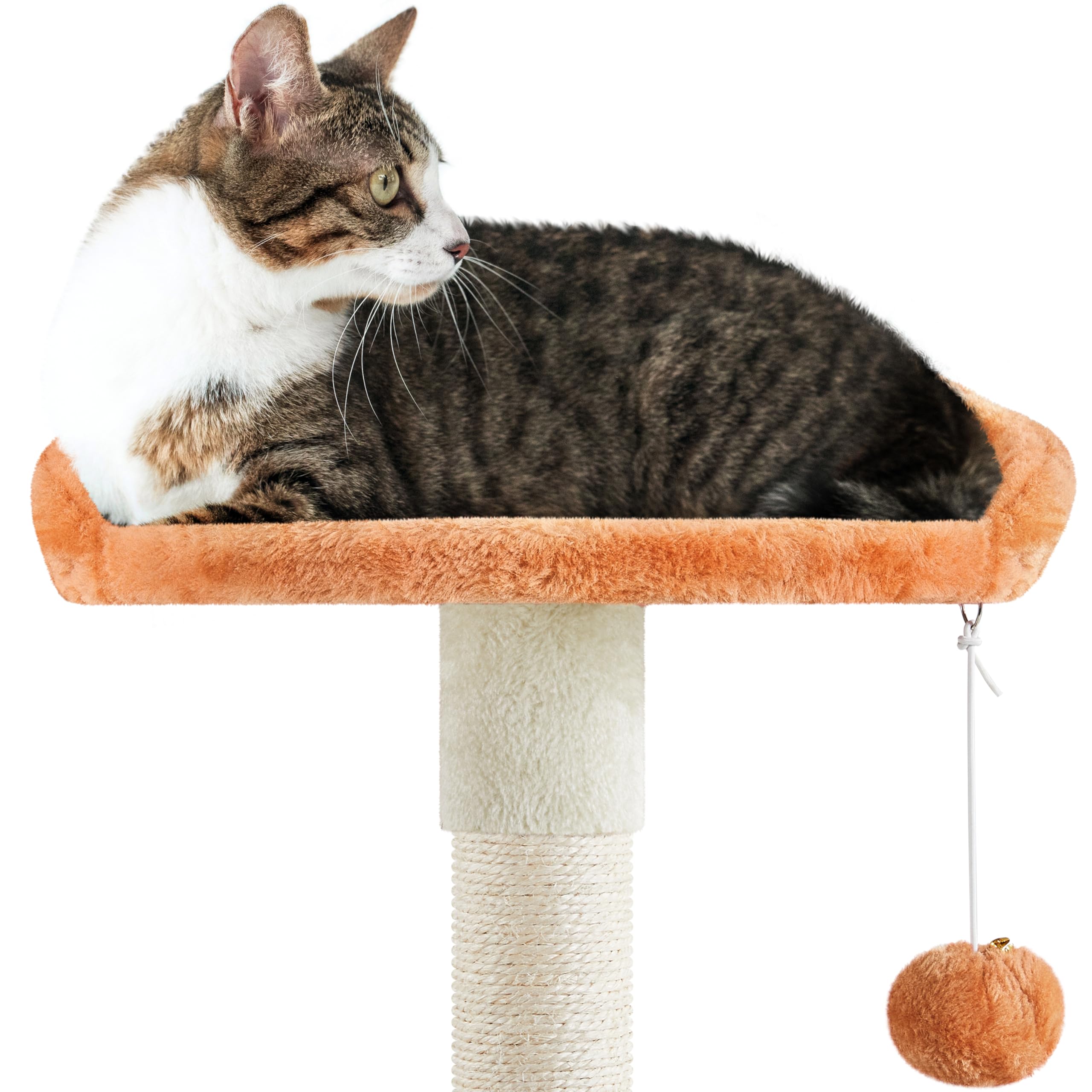 Yaheetech 65in Cat Tree, Cat Tower with Heart-Shaped Platform, Hanging Ball, Double Condos, Scratching Posts for Indoor Cats, Ca
