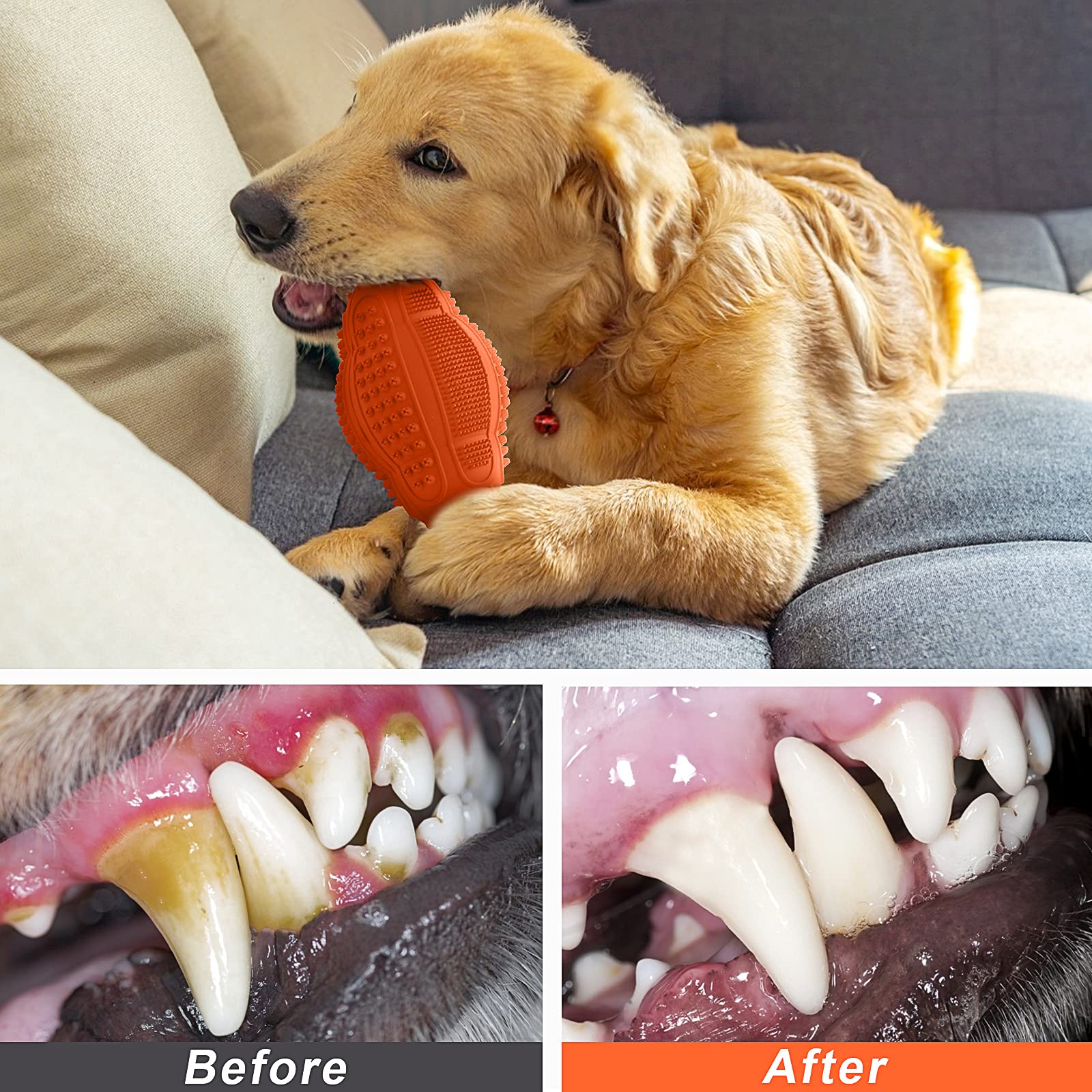 Dog Chew Toys 4 Pack, Dog Toys For Aggressive Chewers Small Medium Large Breed, Multifunctional Teeth Cleaning And Gum Massage,