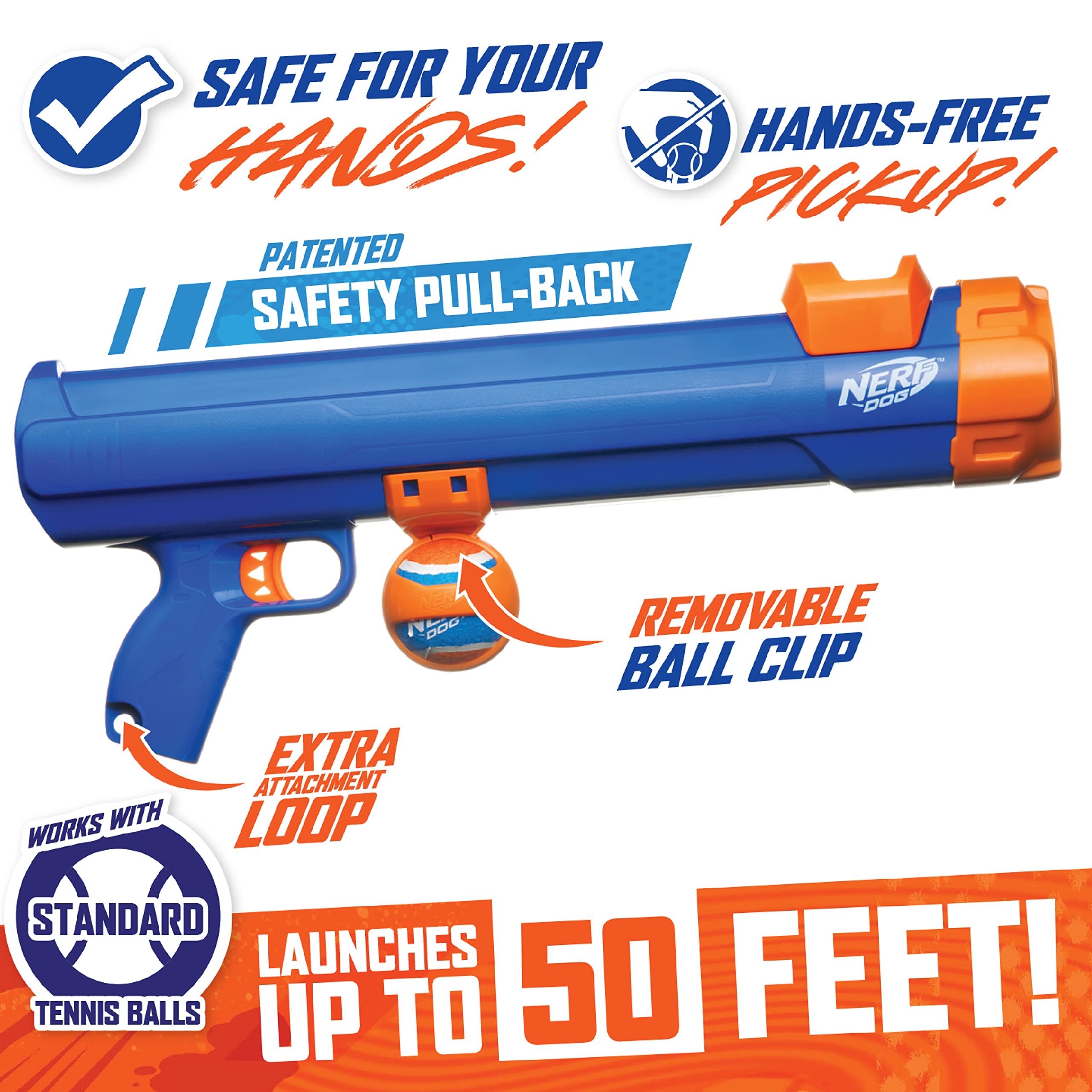 Nerf Dog Tennis Ball Blaster Dog Toy