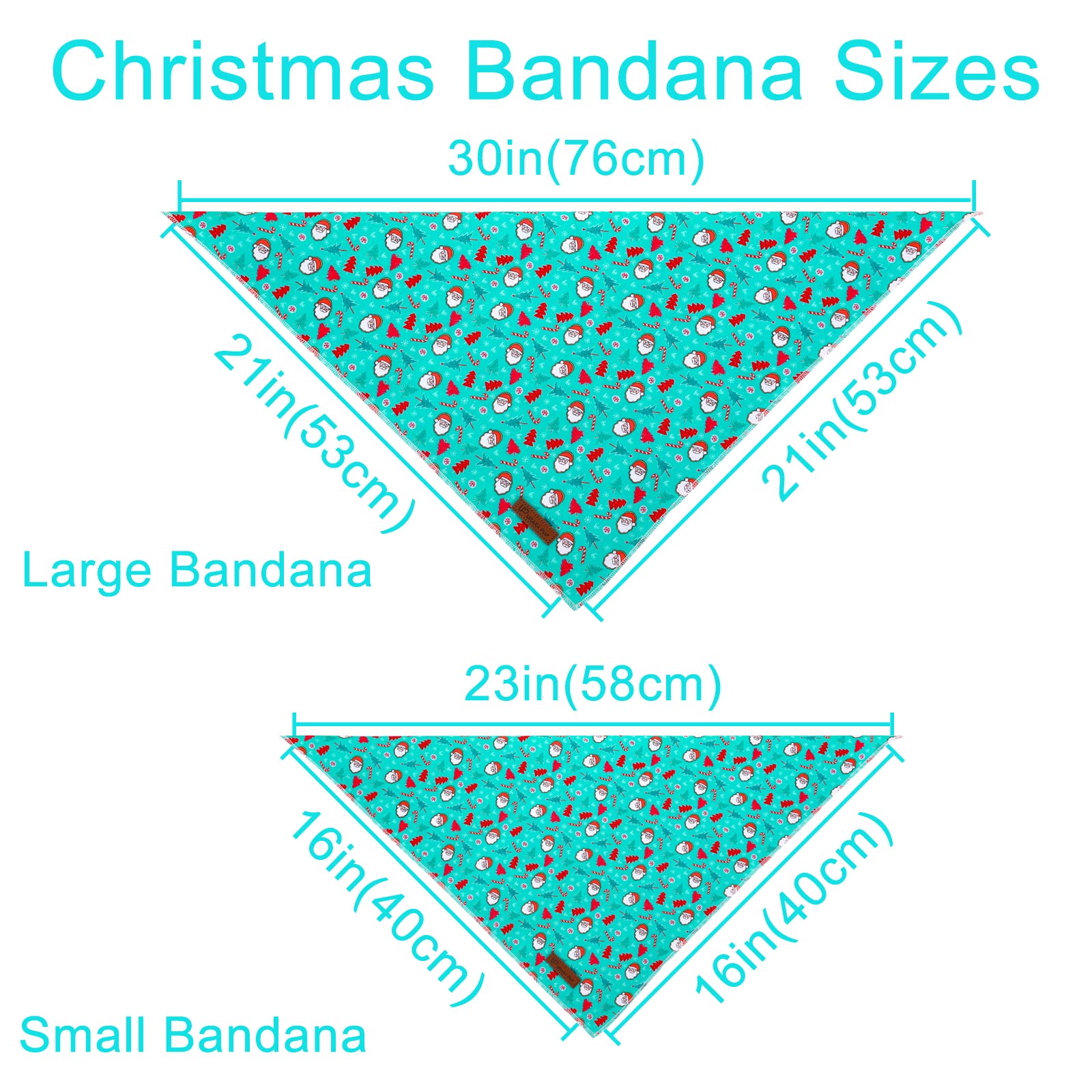 Up Urara Pup Christmas Dog Bandana, Christmas Tree Bandana For Girl Boy Dog, Cotton Pet Kerchief, Cute Winter Puppy Bandana, Adj