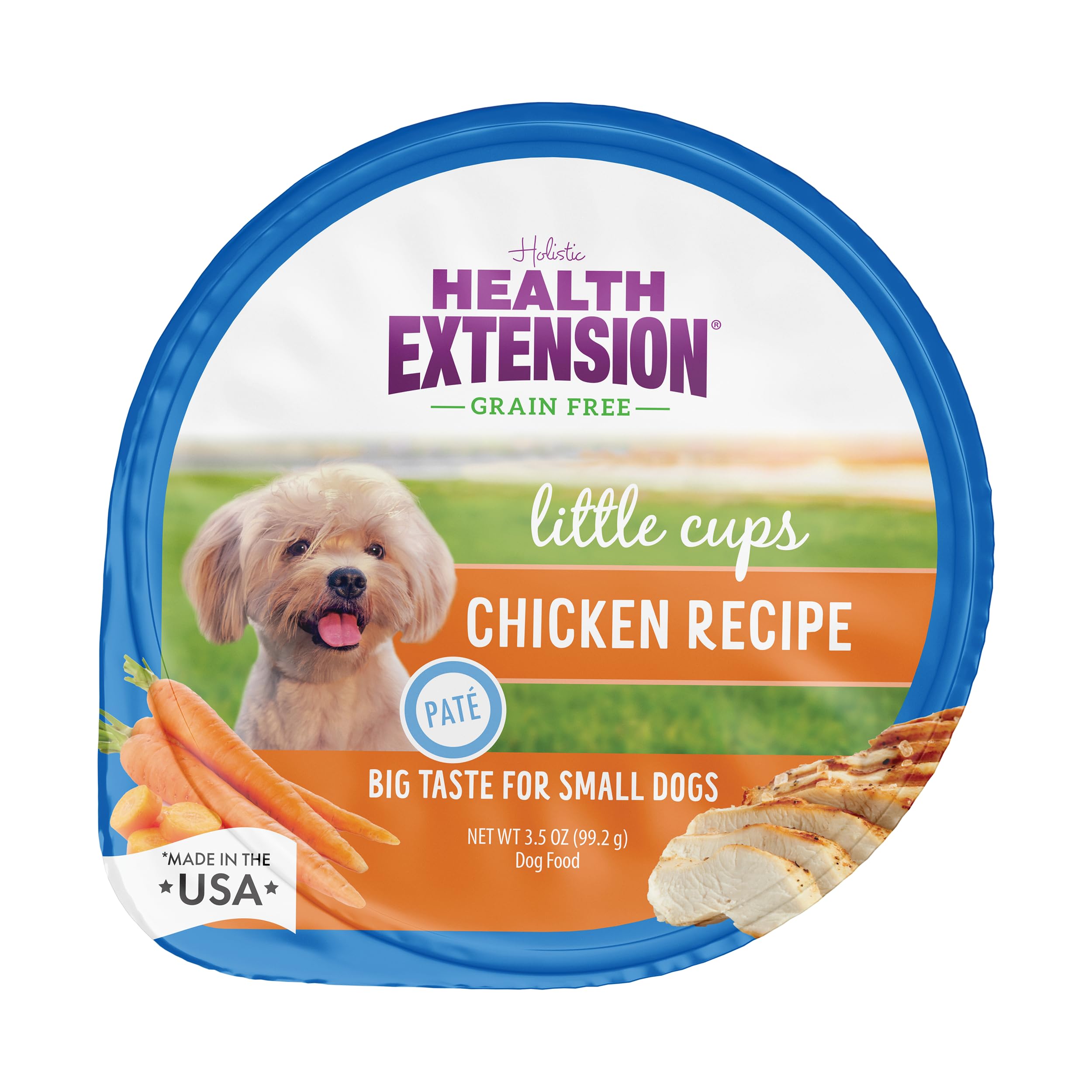 Health Extension Little Cups Grain-Free Wet Dog Food, Small Breed - Variety Box (6 Chicken/6 Turkey) 3.5 oz - Easy to Digest, Id