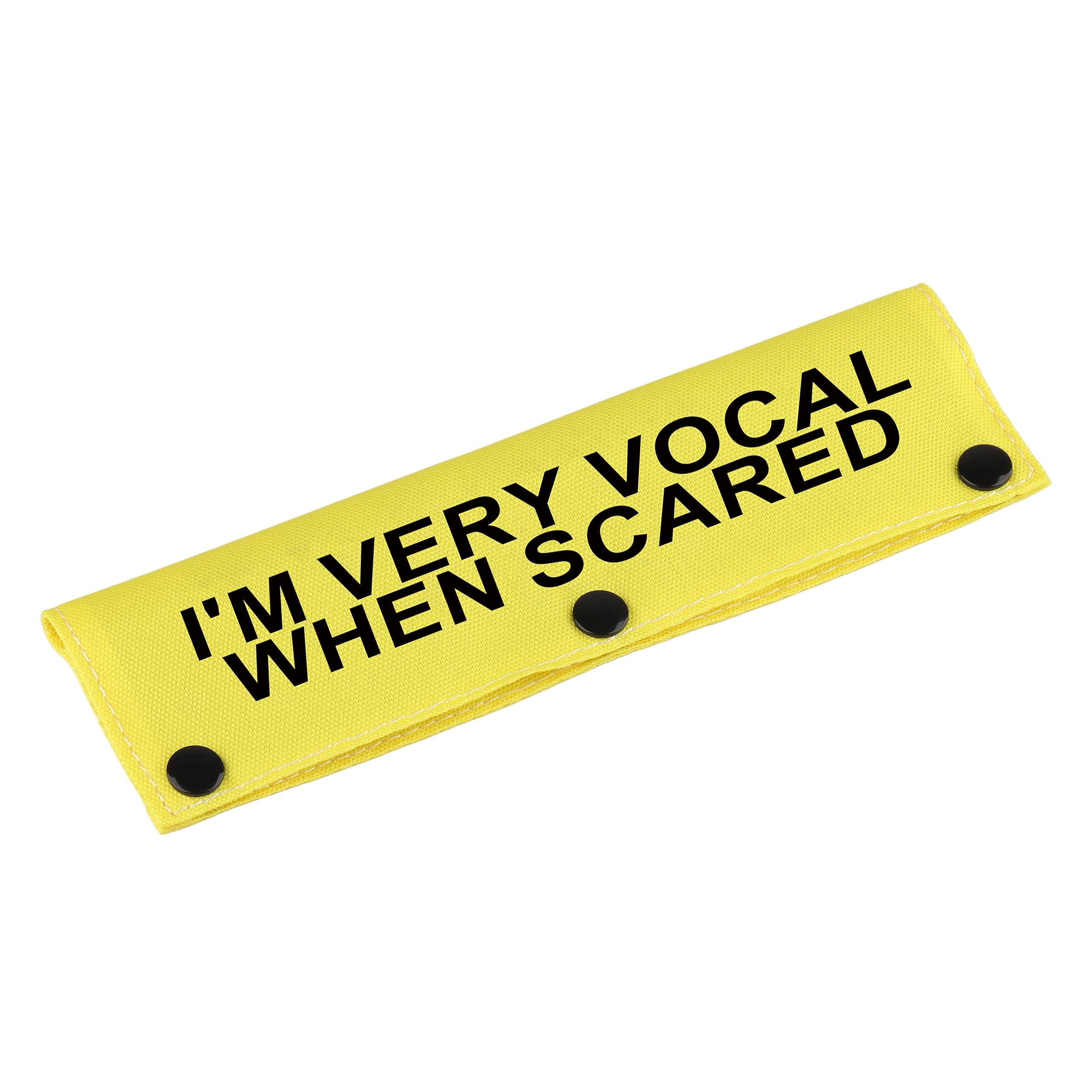 Funny Dog Leash Sleeve I'M Very Vocal When Scared Dog Leash Wrap Sleeve Pet Birthday Gift (I'M Very Vocal-Ye Sleeve)