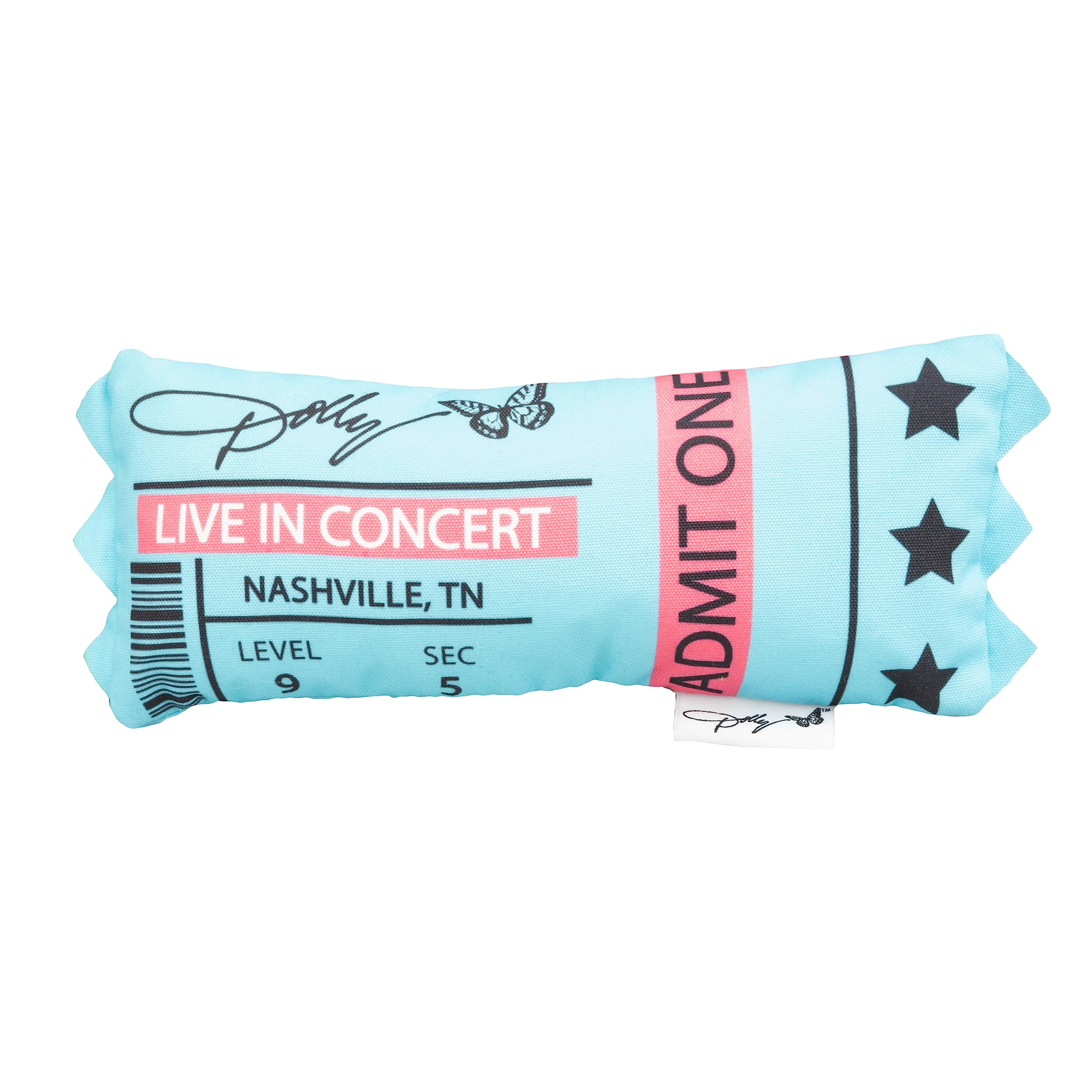 Doggy Parton Plush Dog Toys Collection - Concert Ticket