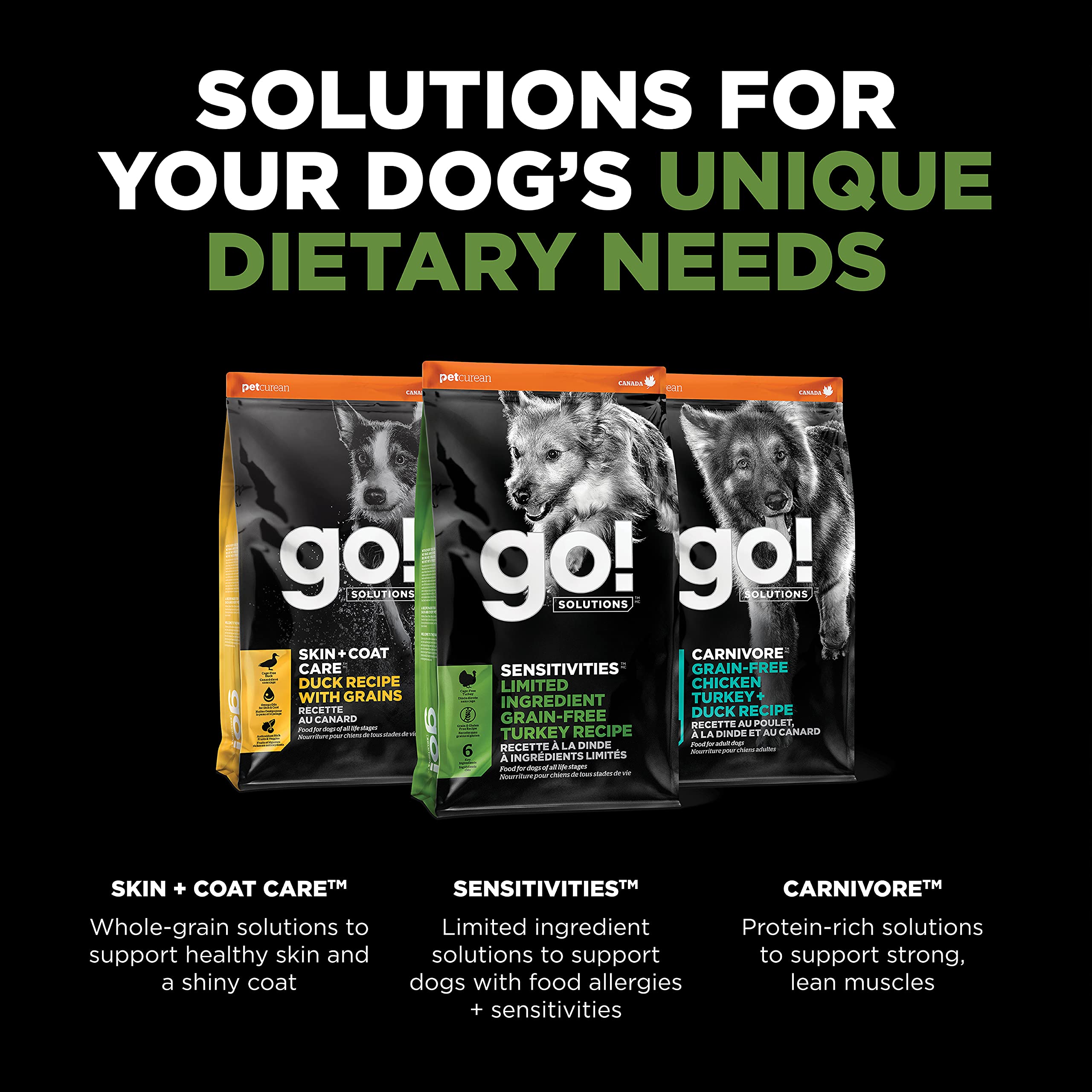 Go! Solutions Sensitivities Limited Ingredients, Grain-Free Dry Dog Food, Turkey Recipe for Sensitive Stomach, 22 lb Bag