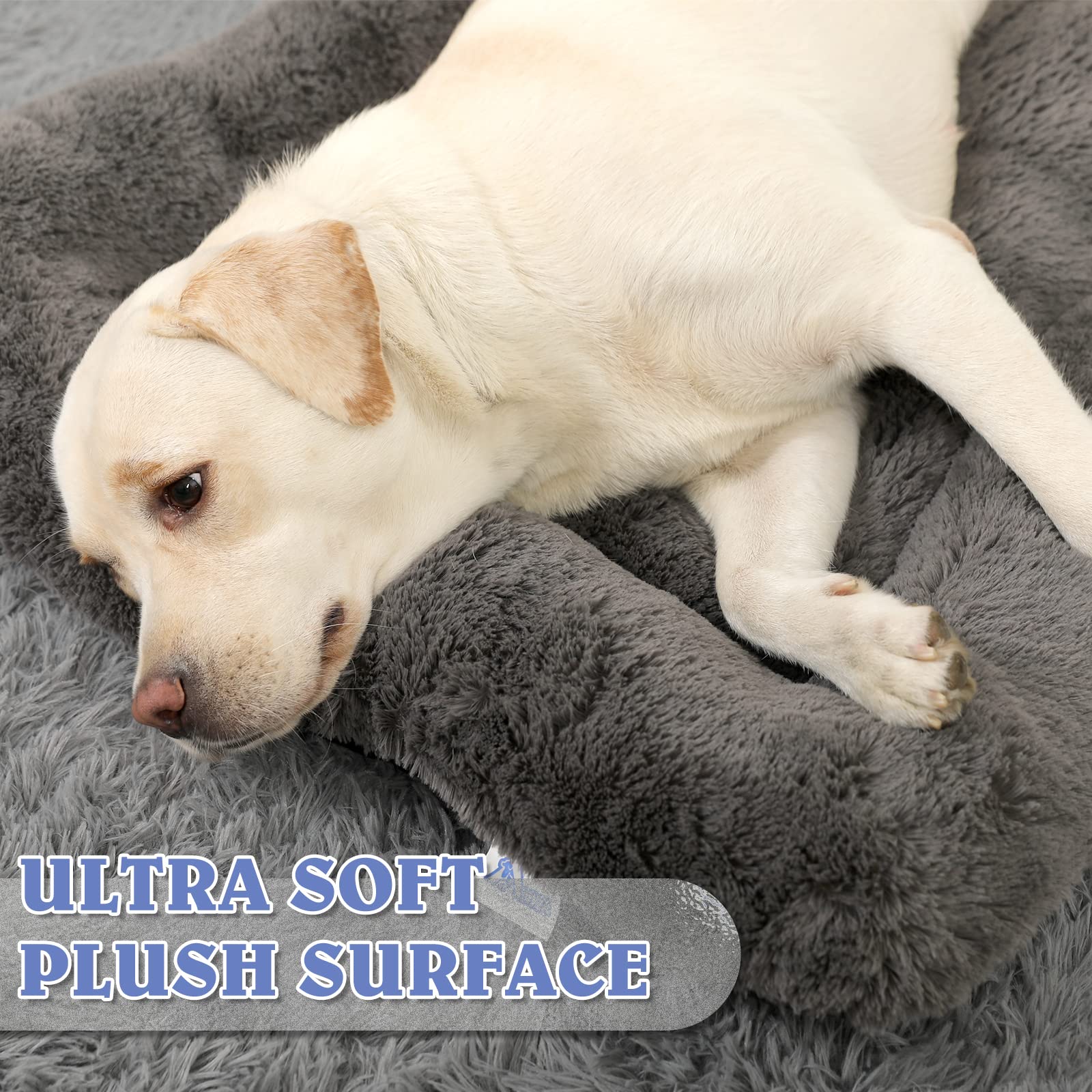 Washable Dog Crate Bed Cushion - Large Size Dogs, 36 Inch Crate Pad