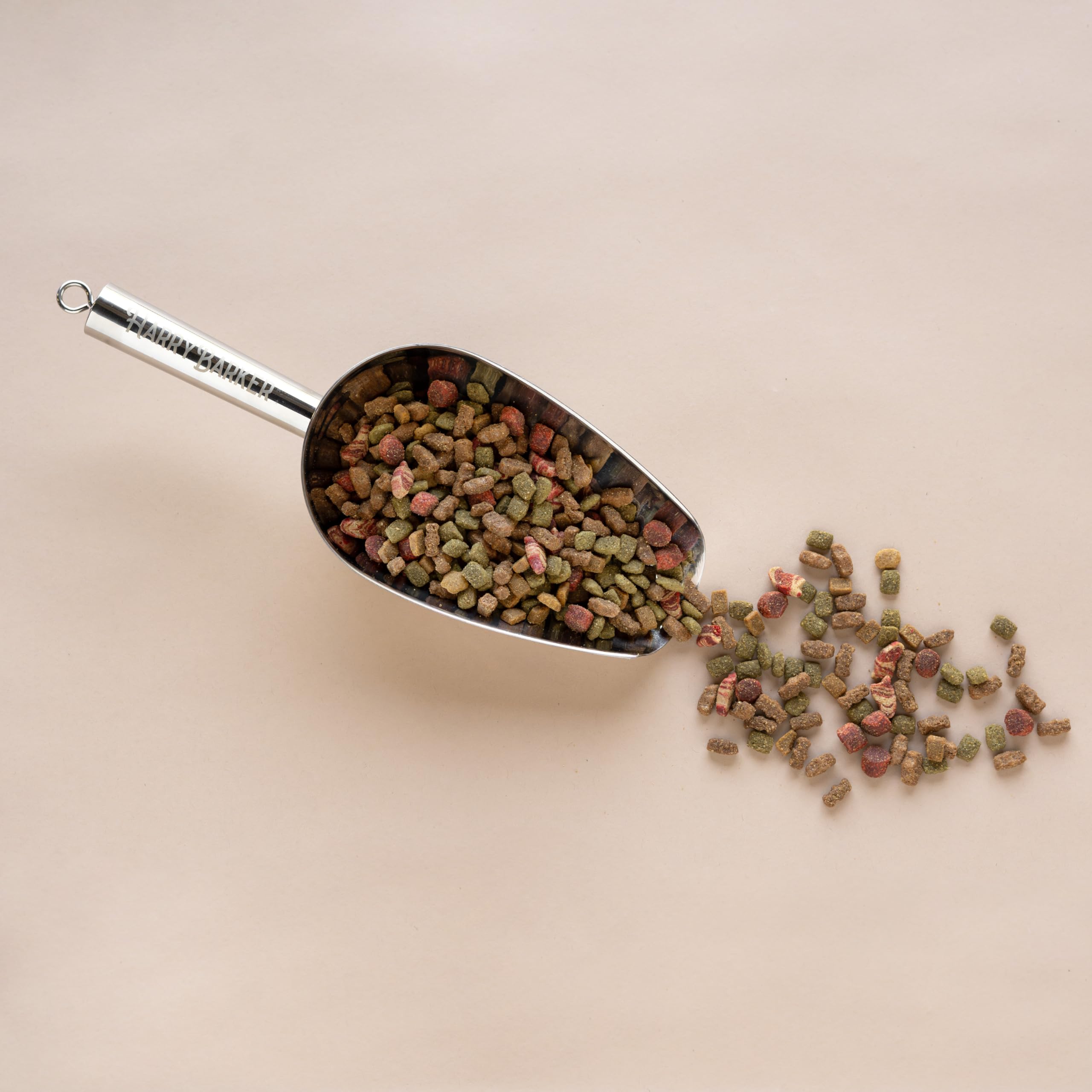 Harry Barker Stainless Steel Dog Food Scoop - Silver - Model 80063253 - Durable and Stylish Pet Feeding Accessory