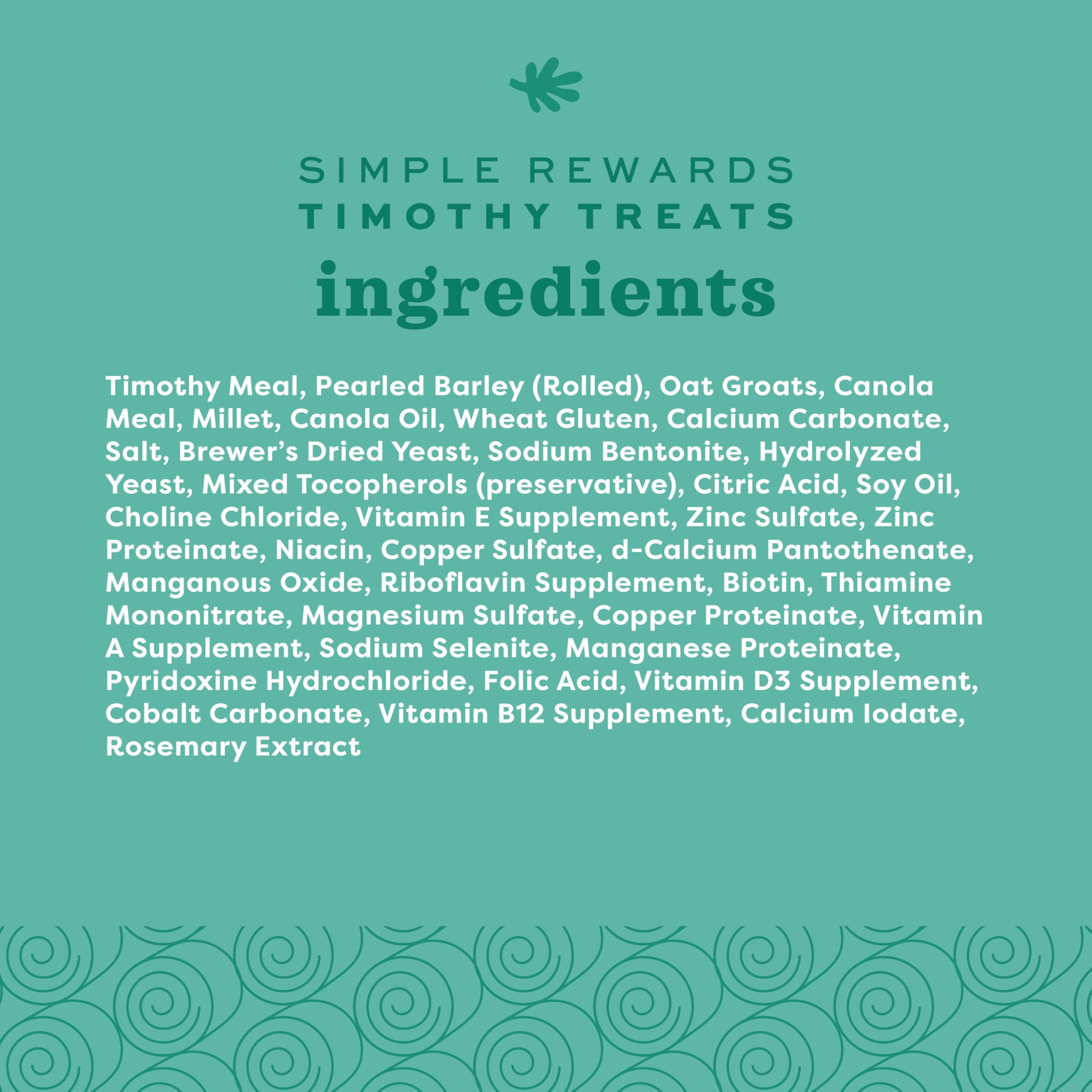 Oxbow Simple Rewards Timothy Hay Treats for Rabbits, Guinea Pigs, Chinchillas, and Small Pets