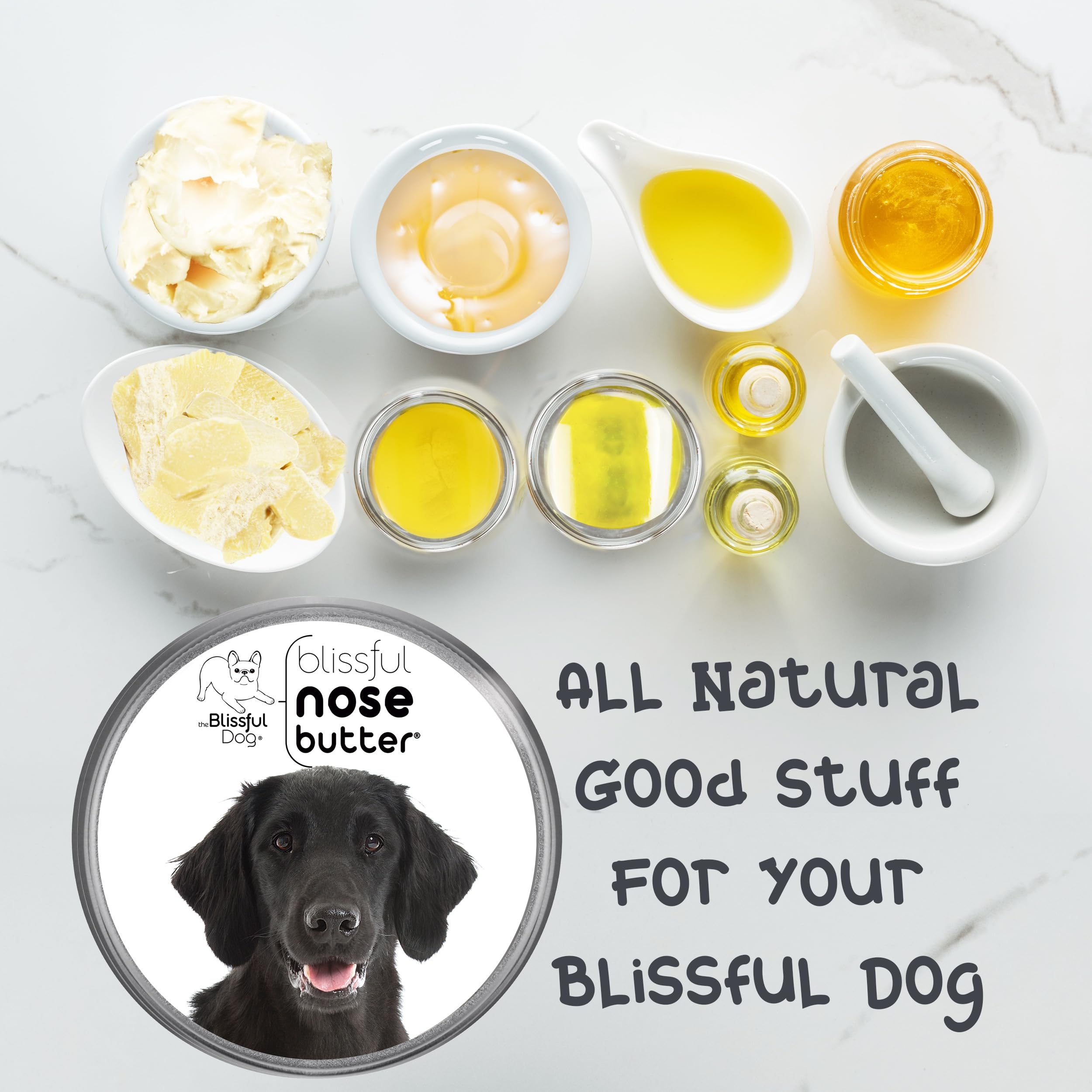 The Blissful Dog Flat-Coat Retriever Unscented Nose Butter - Dog Nose Butter, 2 Ounce