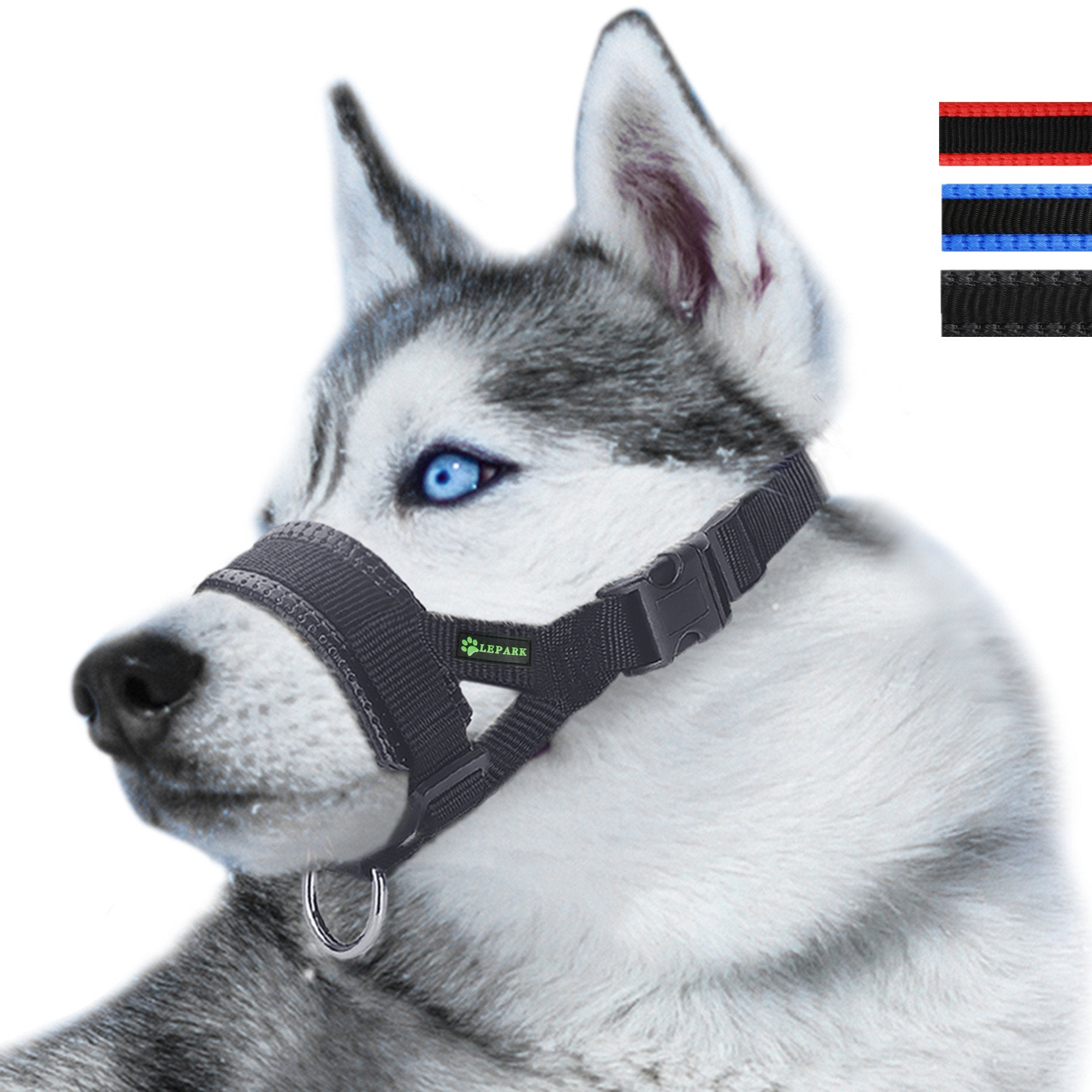 Nylon Dog Muzzle For Small,Medium,Large Dogs Prevent From Biting,Barking And Chewing,Adjustable Loop(Xl/Black)