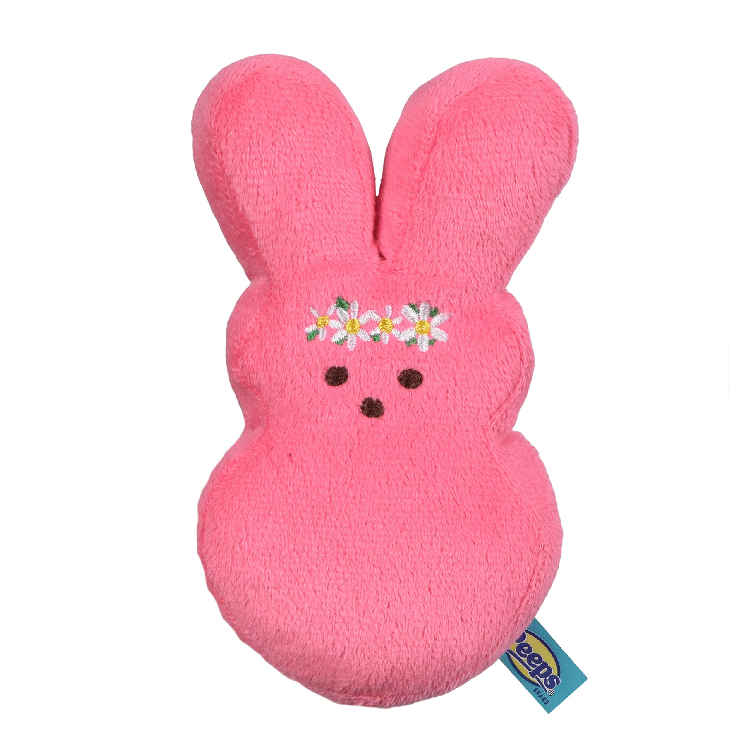 Peeps For Pets Plush Bunny Toy For Dogs, Pink Flower, Size Medium | Fun Way To Keep Your Pet Entertained For Hours | Soft, Cute,