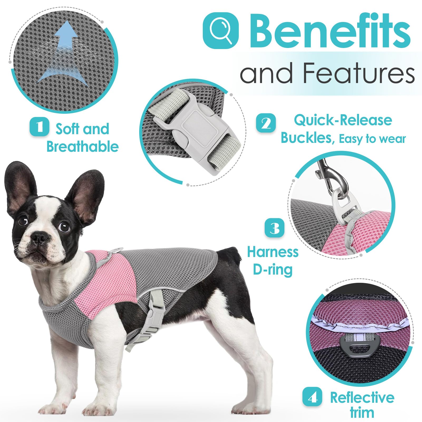 Aofitee Cooling Vest For Dogs, Breathable Dog Cooling Vest With Harness D-Ring, Dogs Uv Protection Shirt Pet Cooler Jacket, Ligh