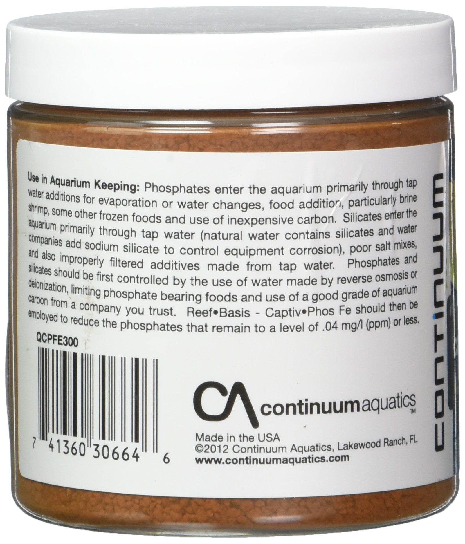Continuum Aquatics Reef-Basis Captiv Phos Fe - Highly efficient ferric Oxide Filtration Media for Safe and Effective Phosphate R