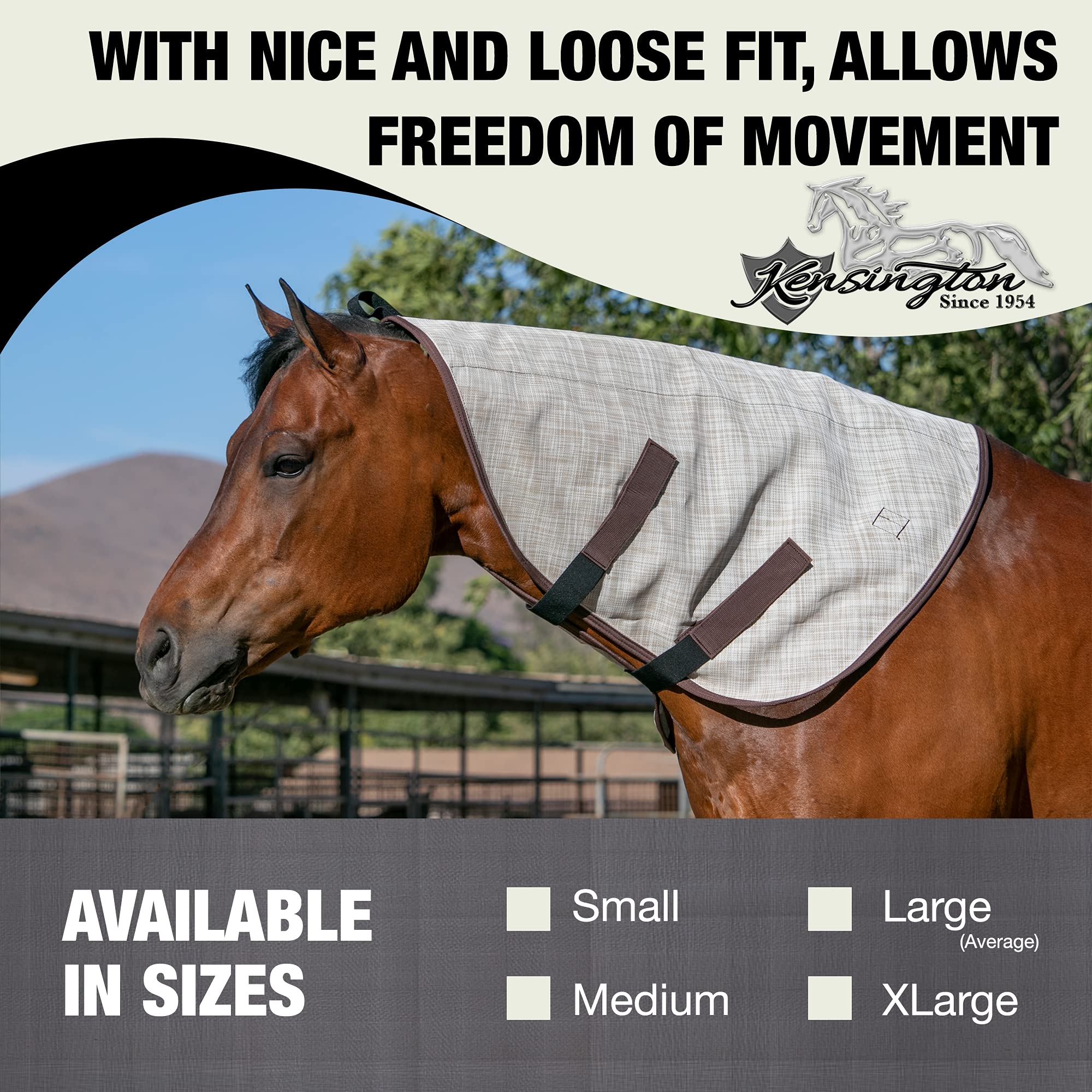Kensington Protective Products Signature Textilene Nylon-Lined Neck Piece, X-Large, Desert Sand