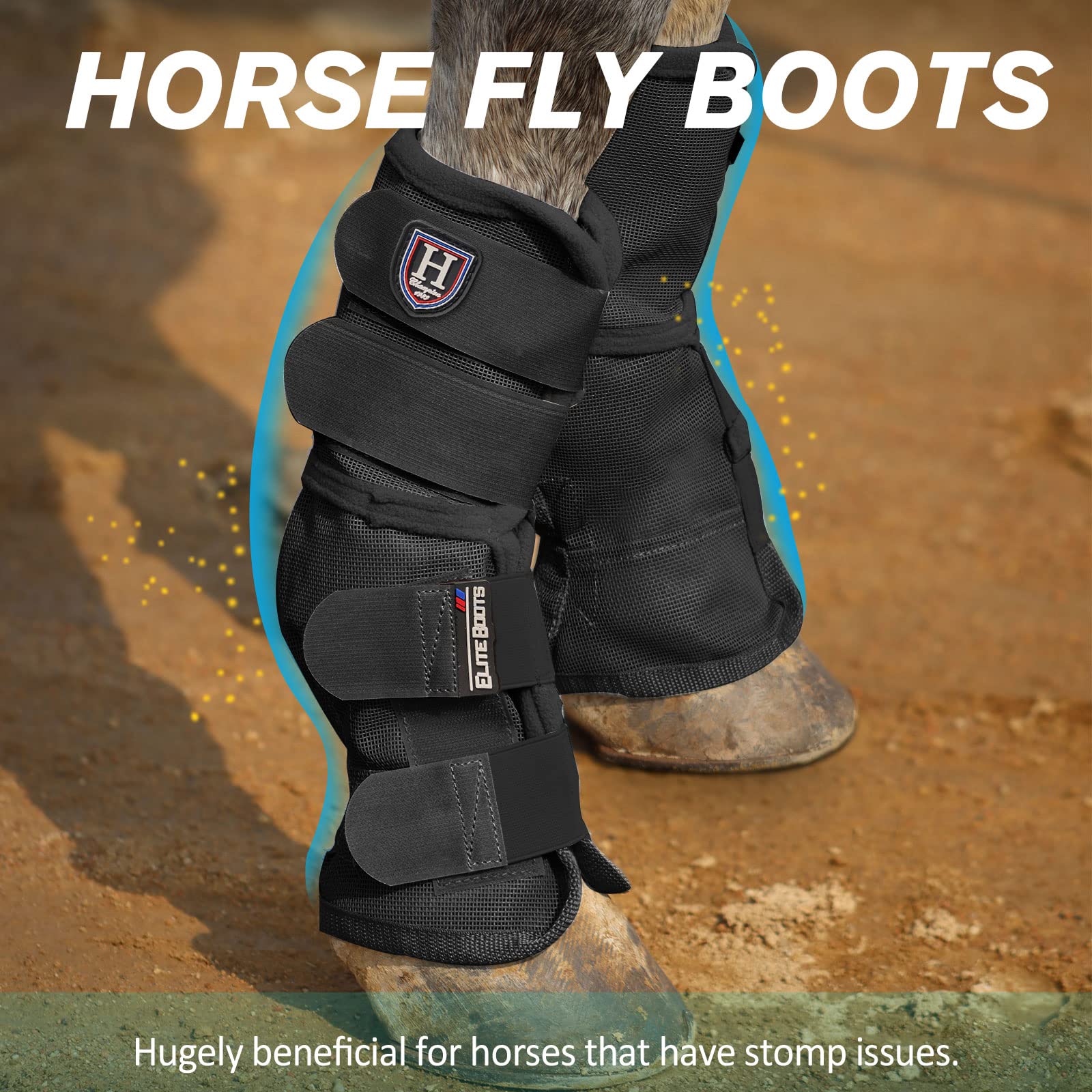 Harrison Howard Horse Leg Guard Stomp Reduction Hook And Loop Closures Rubbing Prevention