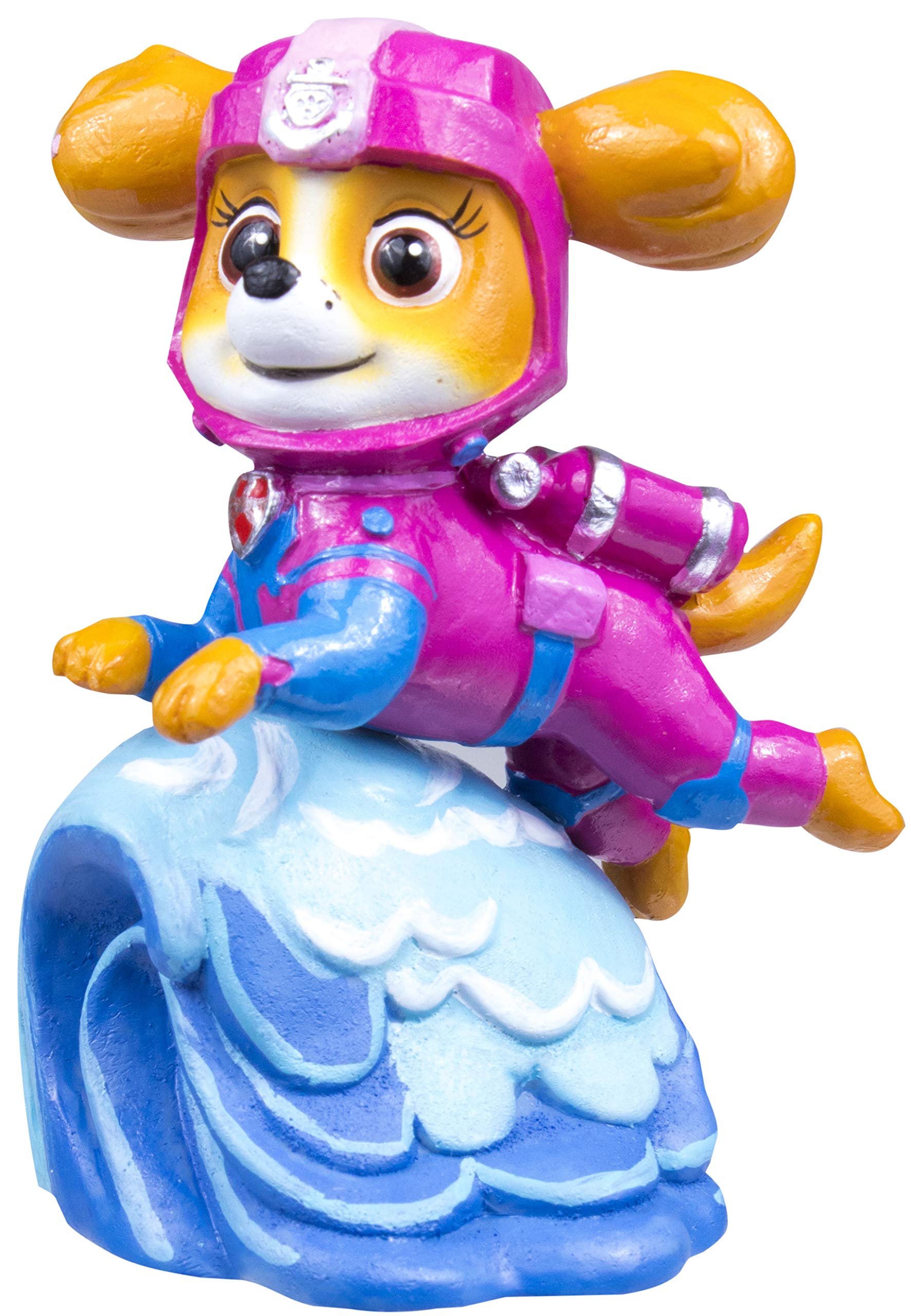 Penn-Plax Paw Patrol Aquarium Ornament Bundle - 4 Resin Mini Figures for Freshwater & Saltwater - Chase, Marshall, Rubble, Skye - Multicolor