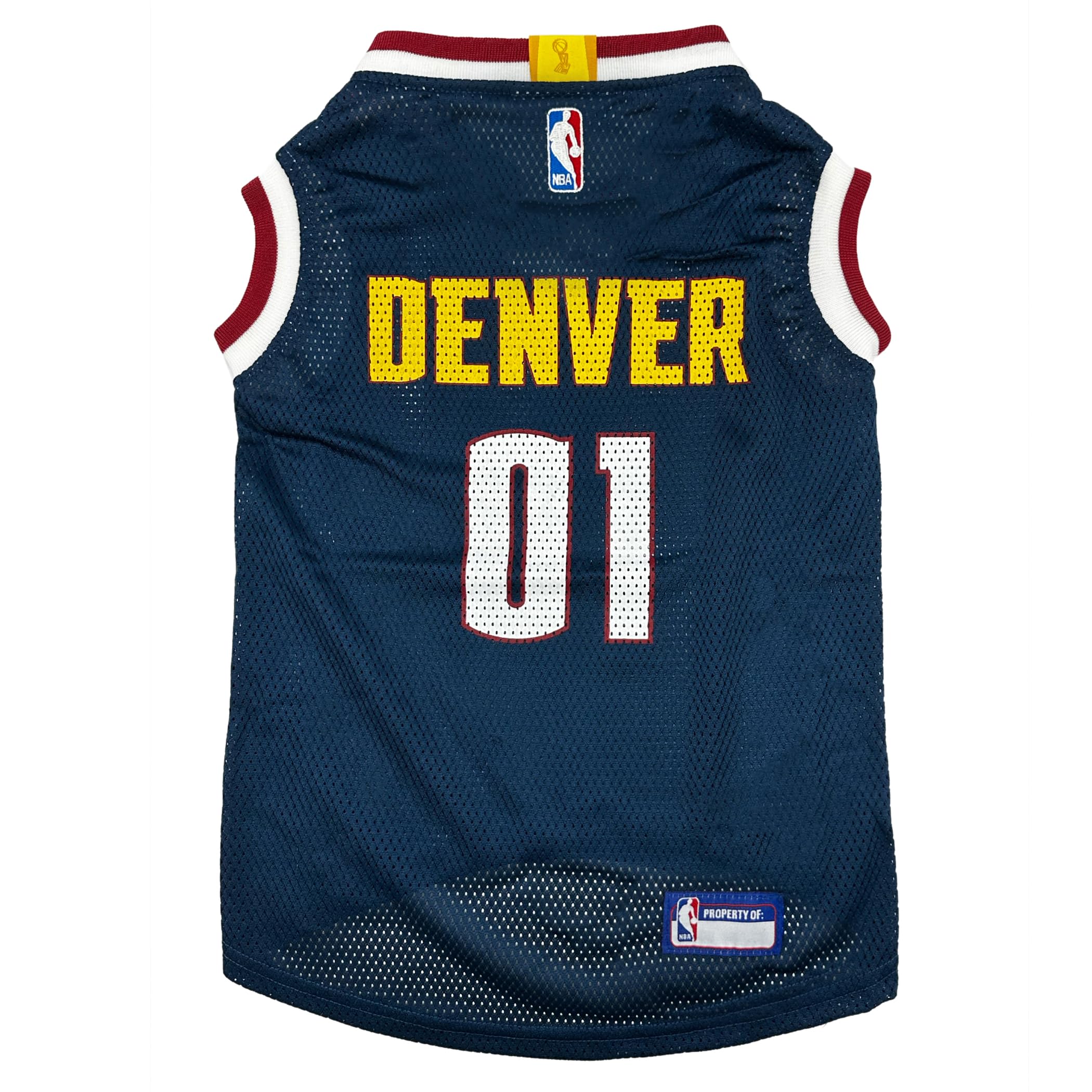 Pets First NBA Denver Nuggets Dog Jersey, X-Large - Tank Top Basketball Pet Jersey