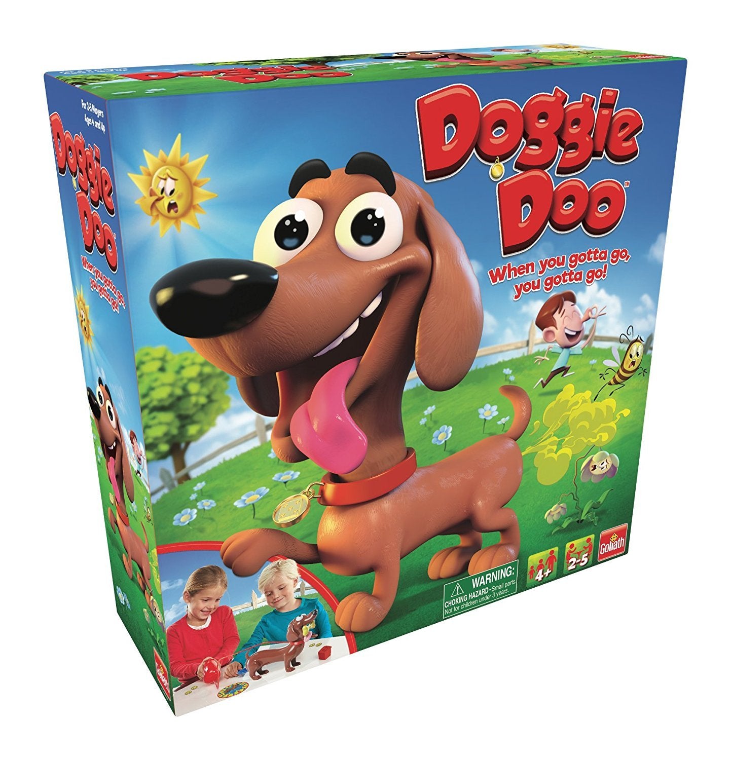 Goliath New & Improved Doggie Doo - Squeeze The Leash Poop The Food Game, Brown, for 48 months to 1188 months