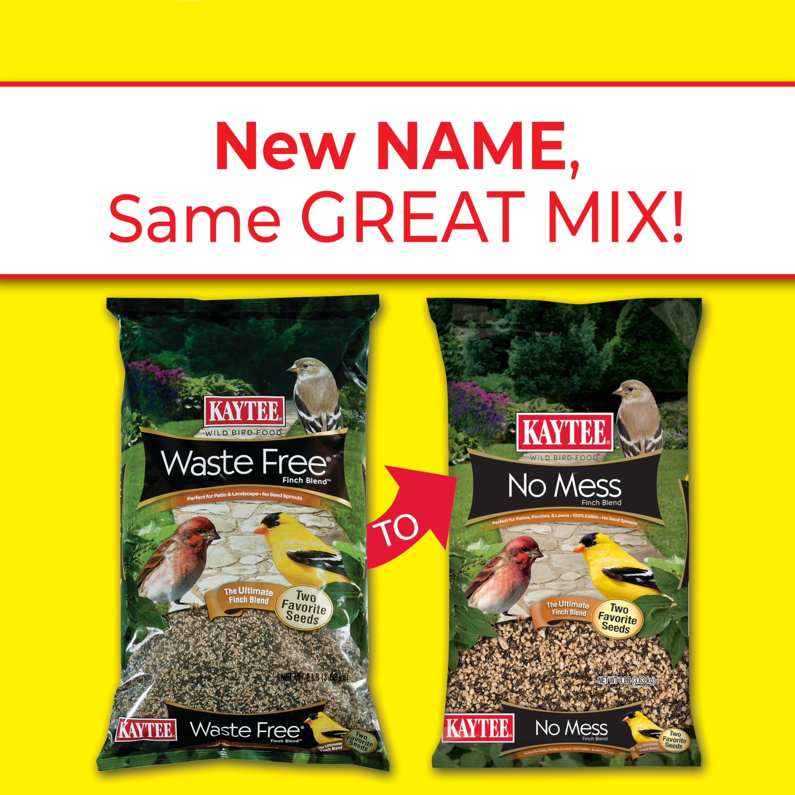 Kaytee Waste Free Finch Blend 8 Pounds