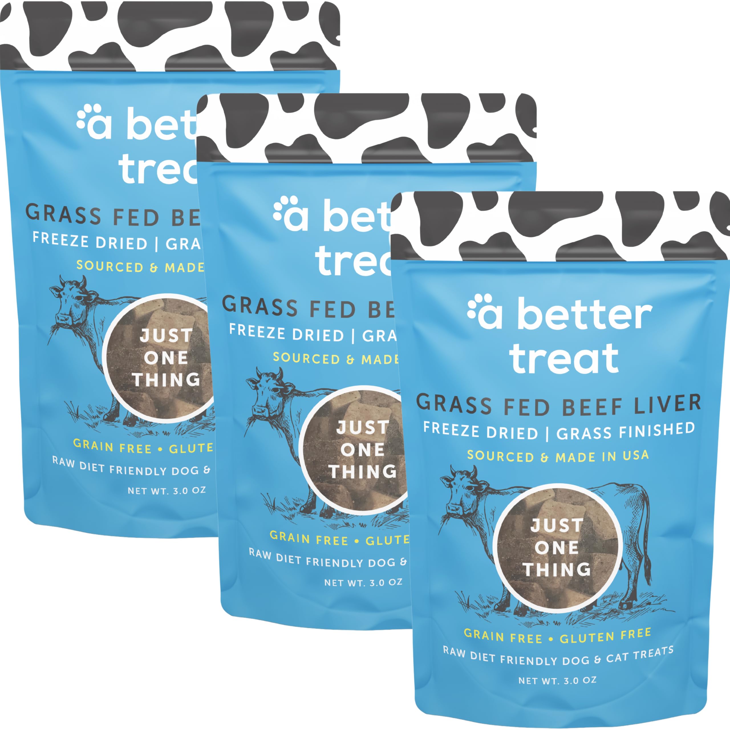 Freeze Dried Beef Dog Treats, Grass Fed, Beef Liver Single Ingredient | Natural, Healthy, High Protein, Diabetic Friendly | Made
