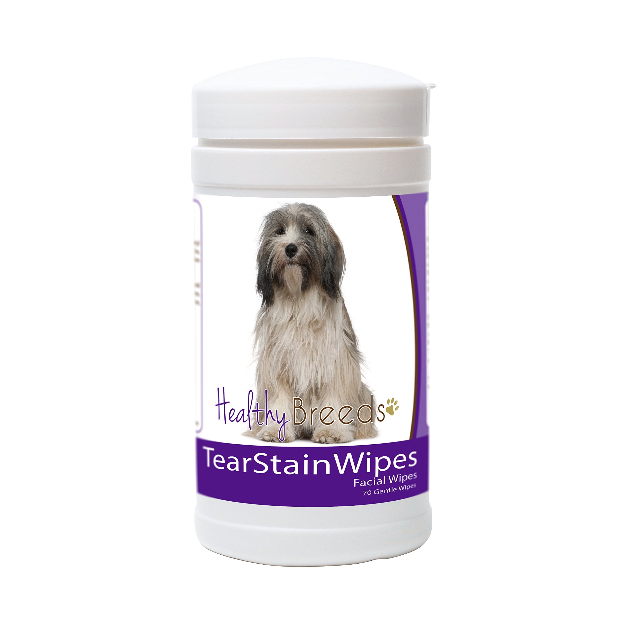 Healthy Breeds Tibetan Terrier Tear Stain Wipes 70 Count