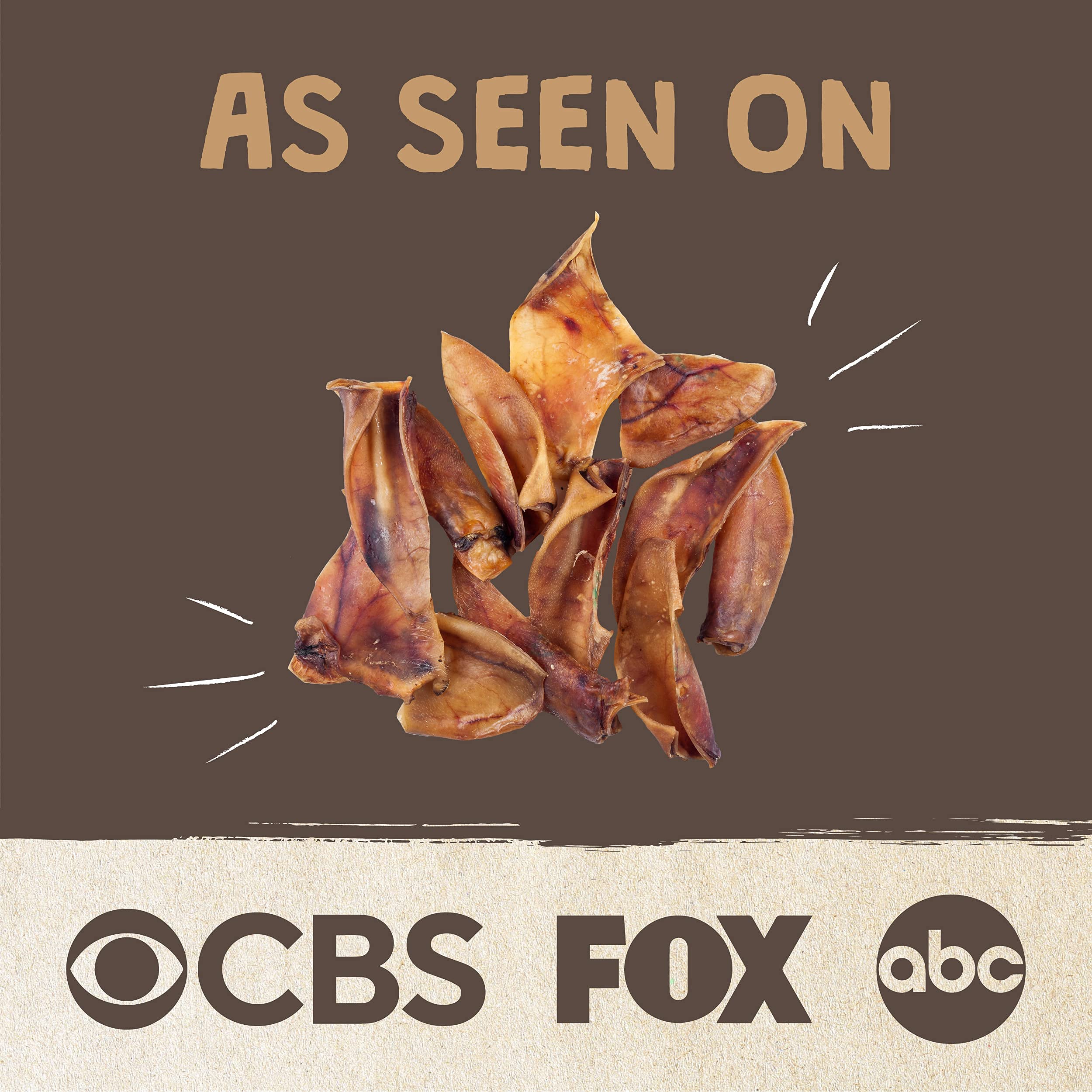 Mighty Paw Half Pig Ears for Dogs | All Natural Dog Treats. Single Ingredient Pig Ear Dog Treats. Better Than Rawhide Dog Snacks