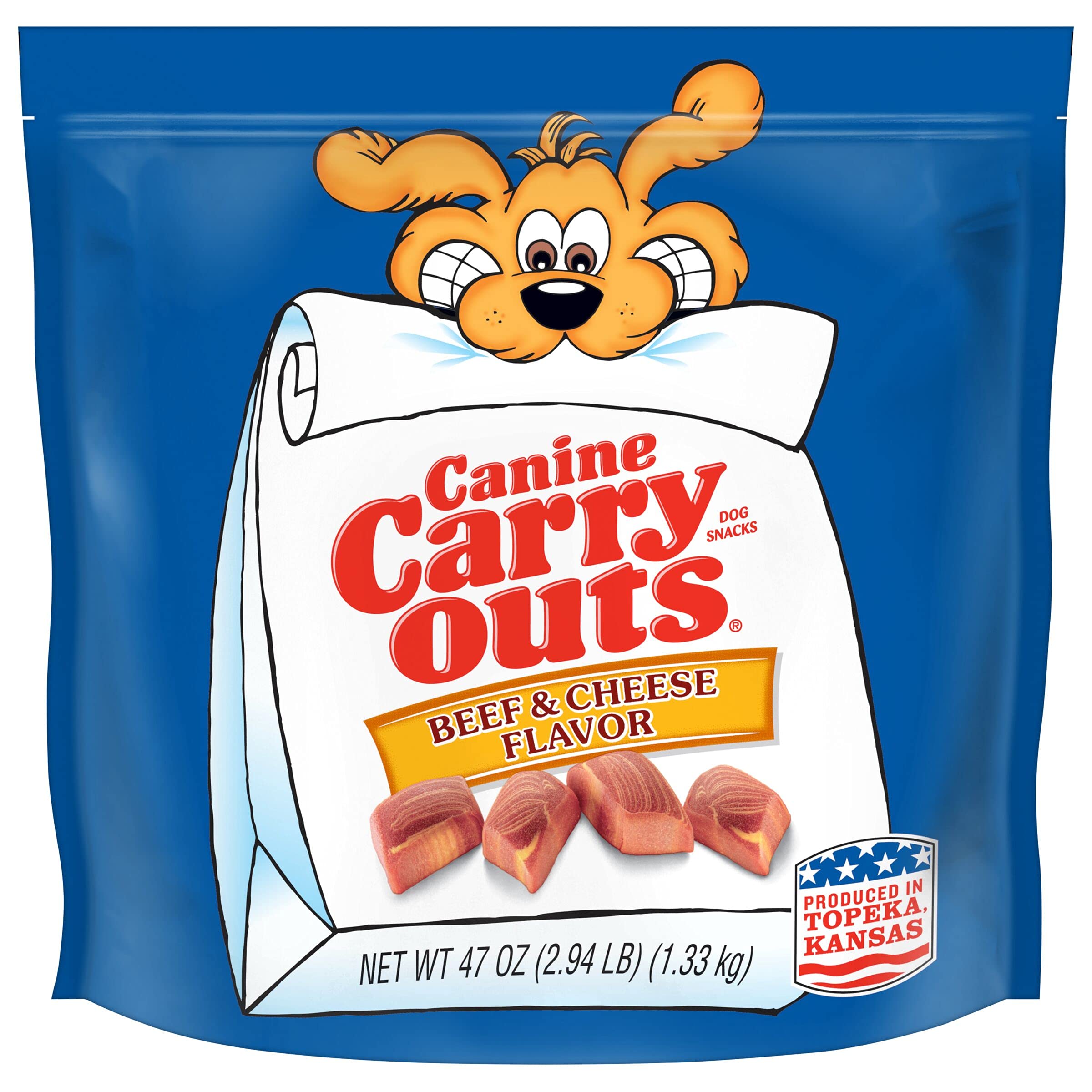 Canine Carry Outs Dog Treats, Beef & Cheese Flavor, 47 Ounce