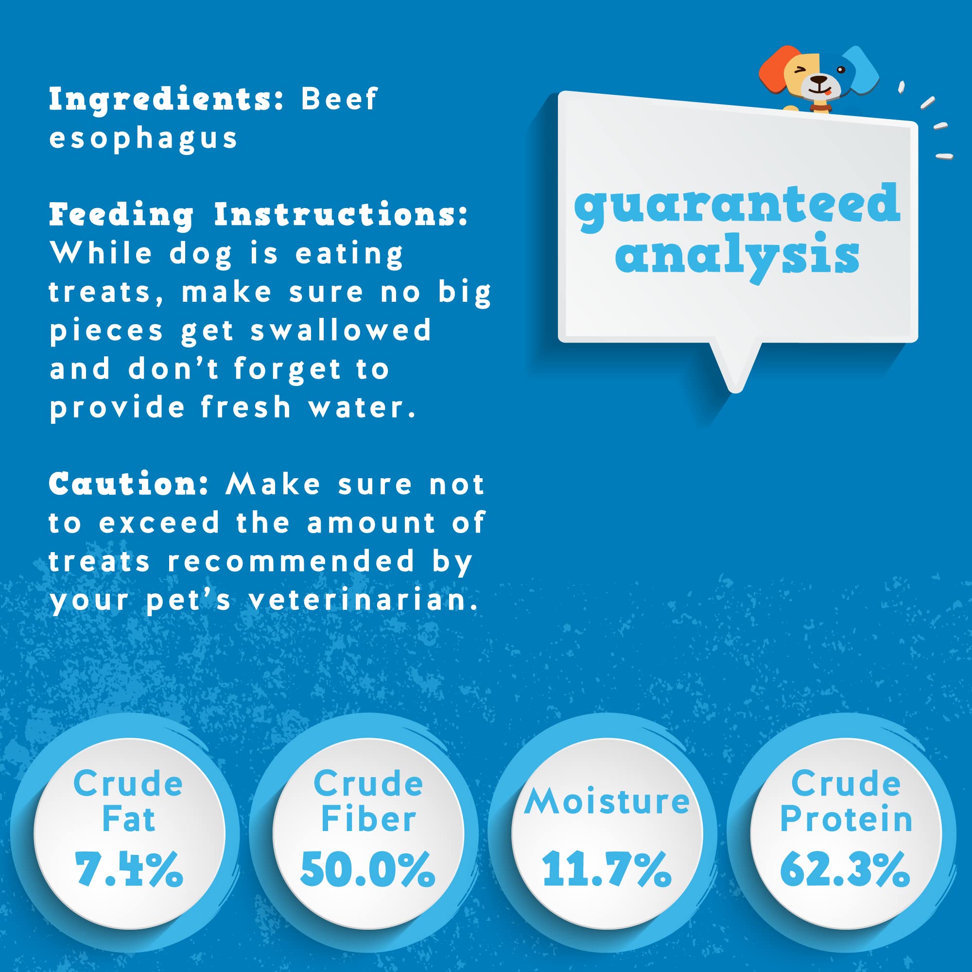 Jack&Pup 6 Inch Trachea Dog Chew | Single Ingredient Beef Trachea Treats for Dogs | Naturally Rich in Glucosamine and Chondroiti
