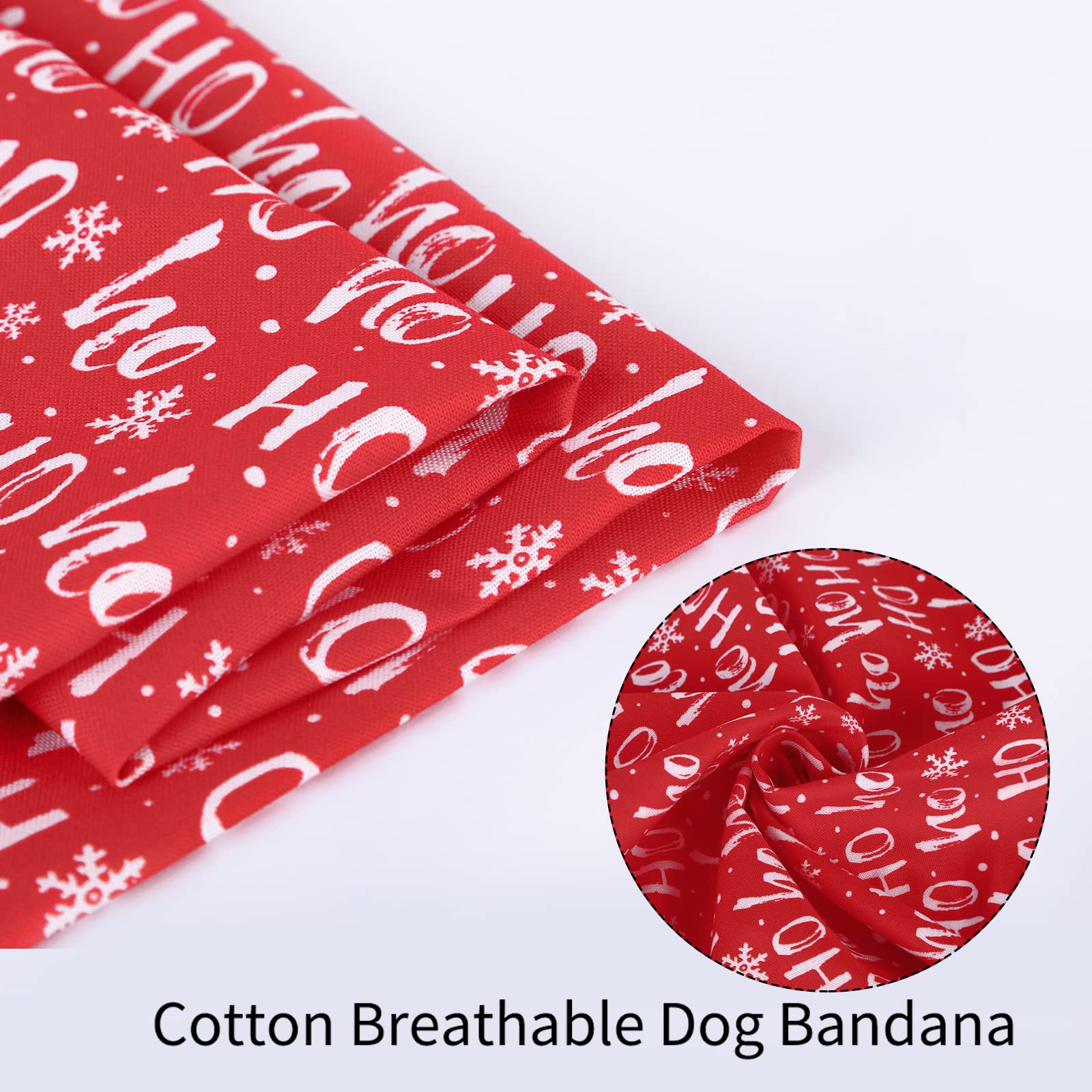 Aring Pet Christmas Cotton Bandana - Snowflake Triangle Bibs For Boy And Girl Dogs And Cats, Small To Large