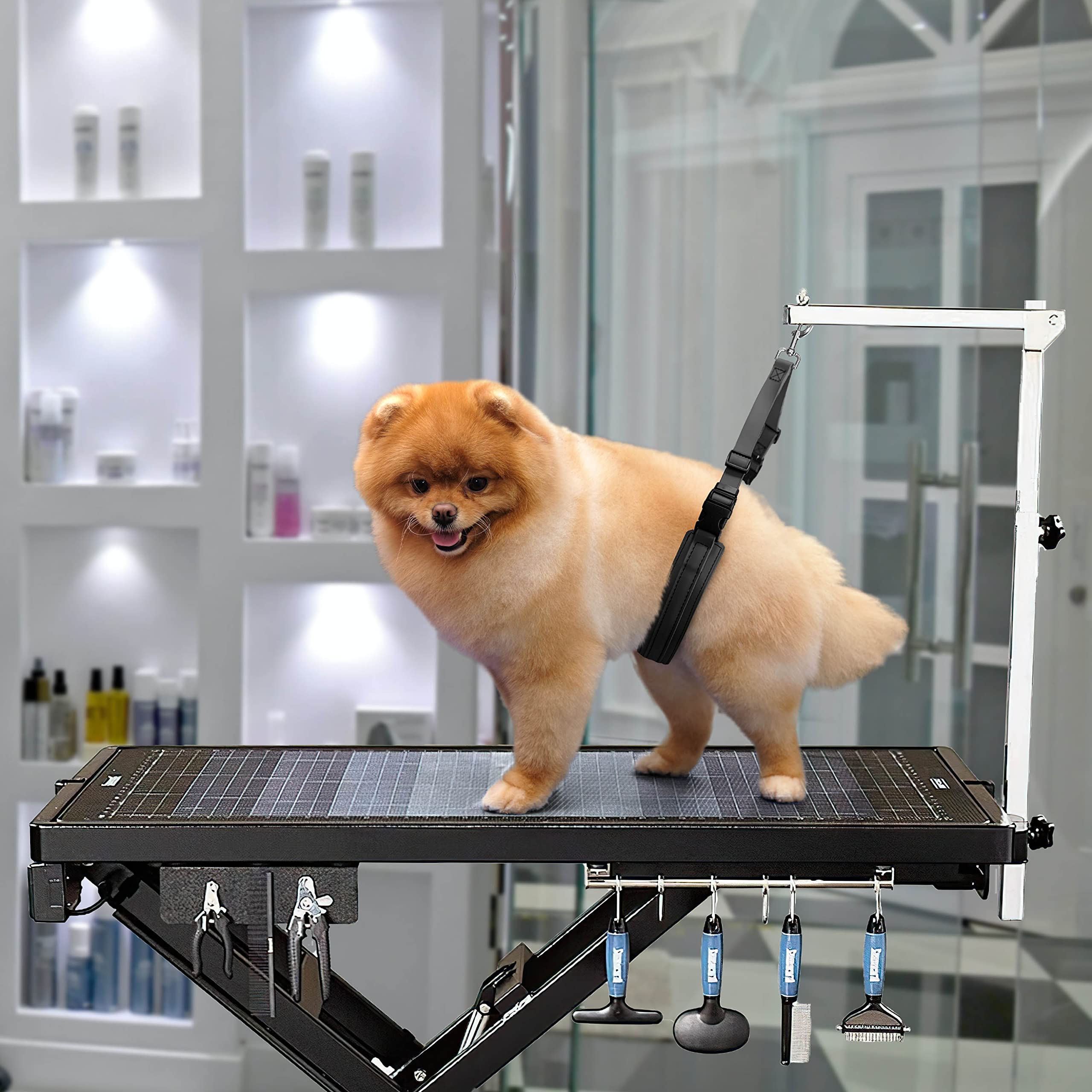 Jelly Pet Dog Belly Loop Restraint For Pet Grooming Table And Tub - Easy To Clean And Waterproof (Royal Blue) | Made In The Usa
