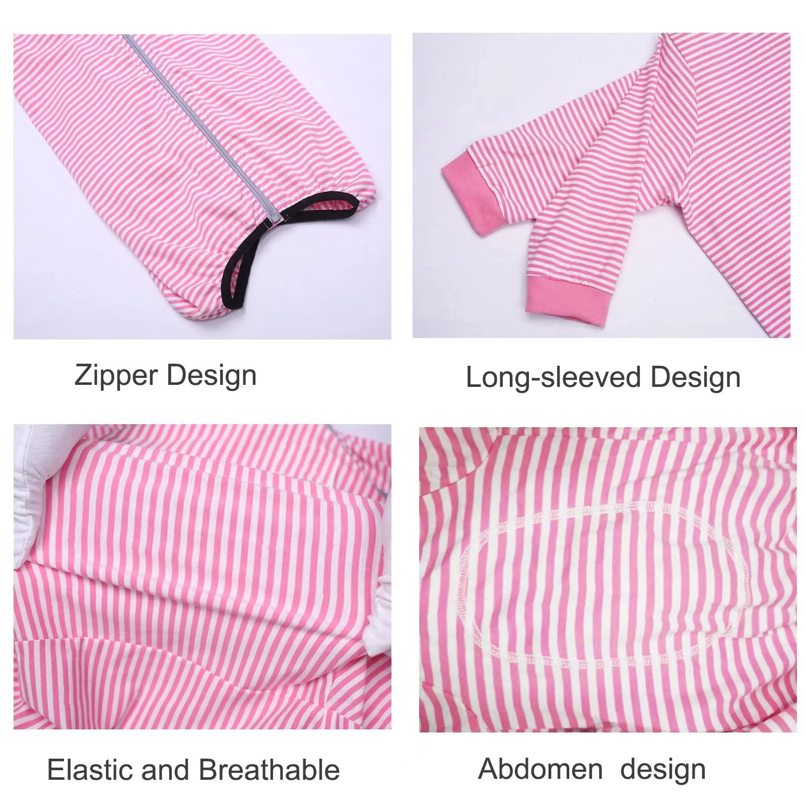 Yeapeeto Dog Onesie Surgery Recovery Suit for Large Medium Bodysuit Dogs Pajamas PJS Full Body for Shedding, Prevent Licking, Wo