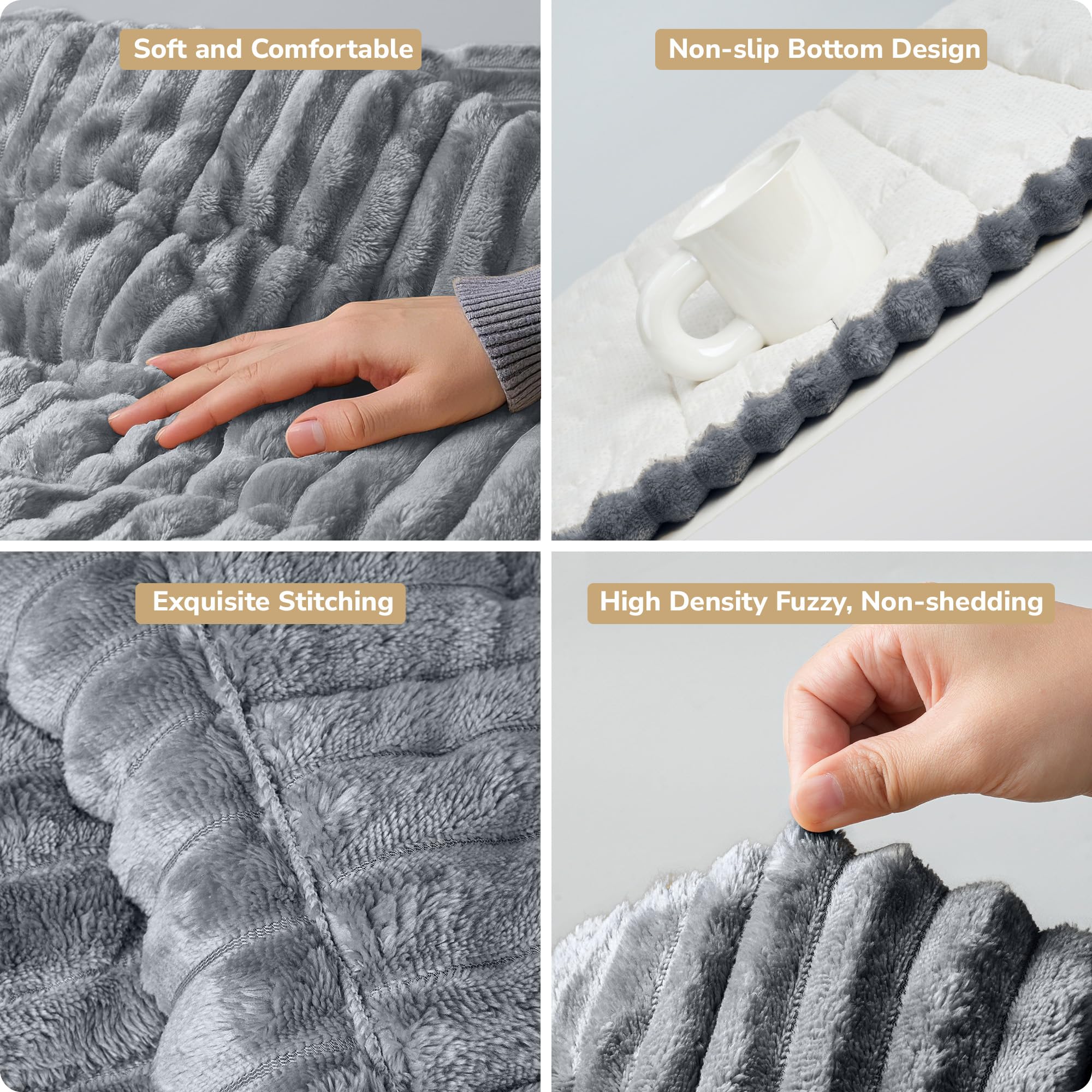Piglog Couch Cover For Dogs Washable, Durable Dog Couch Cover Protector, Fuzzy Pet Couch Covers For Sofa, Non Slip Pet Sofa Slip