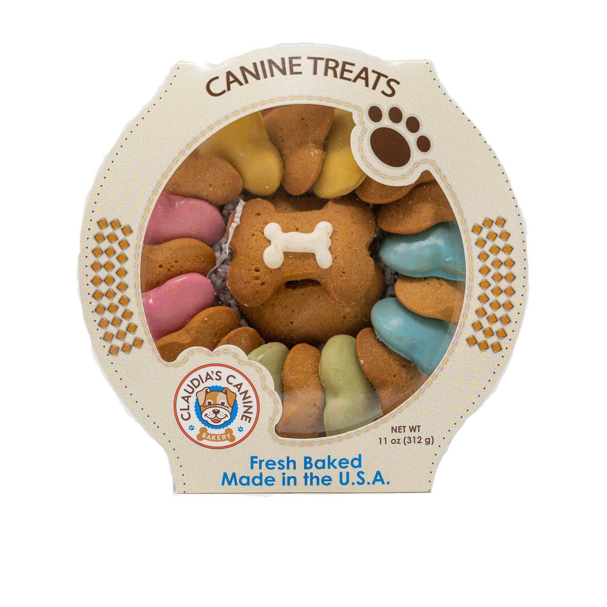 Claudias Canine Bakery, Carousel of Canine Party Bones Gourmet Dog Treats, 11oz
