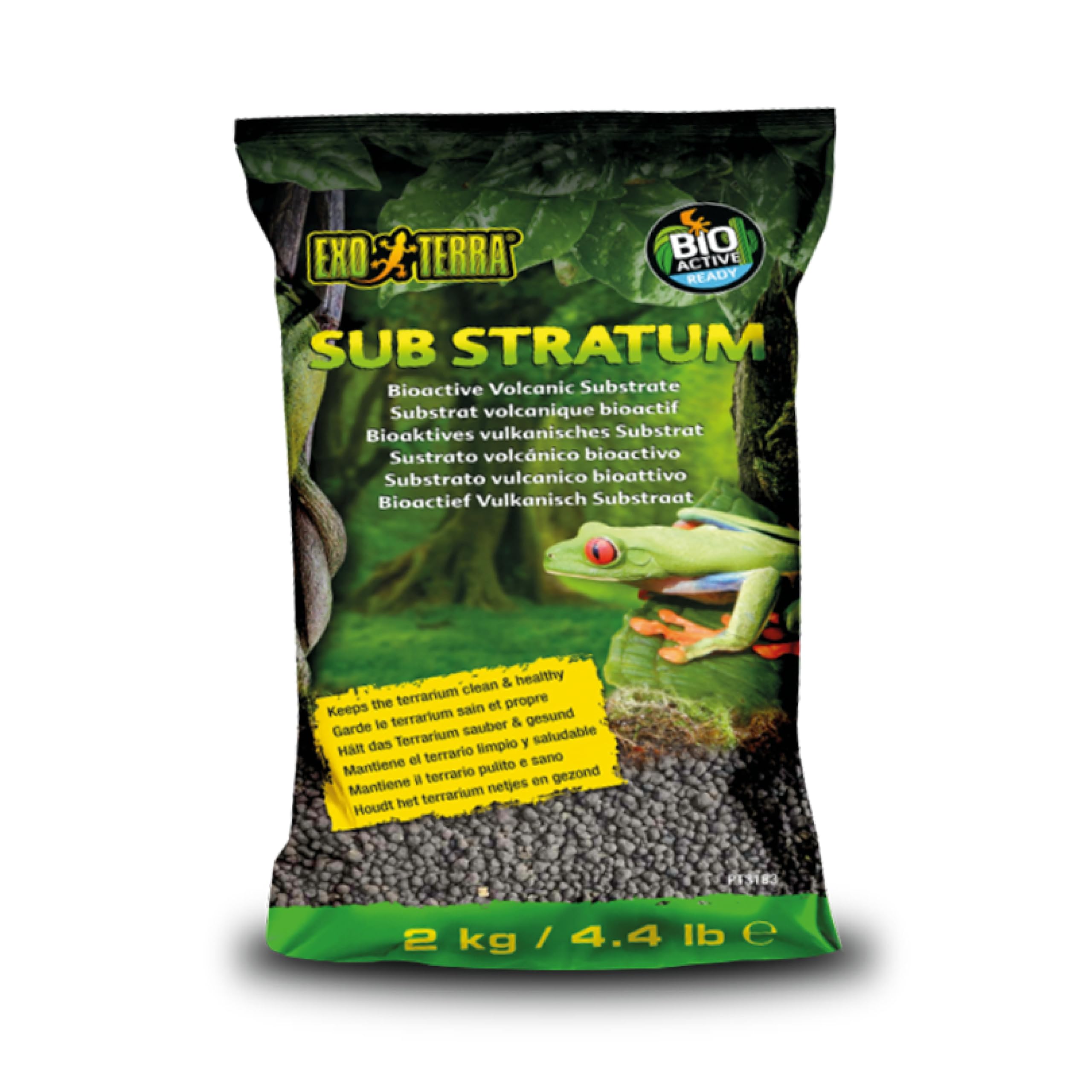 Exo Terra Sub Stratum, Bioactive Volcanic Substrate for Reptile Terrariums, Eliminates Odor, Offers Correct Moisture Levels 4.4 