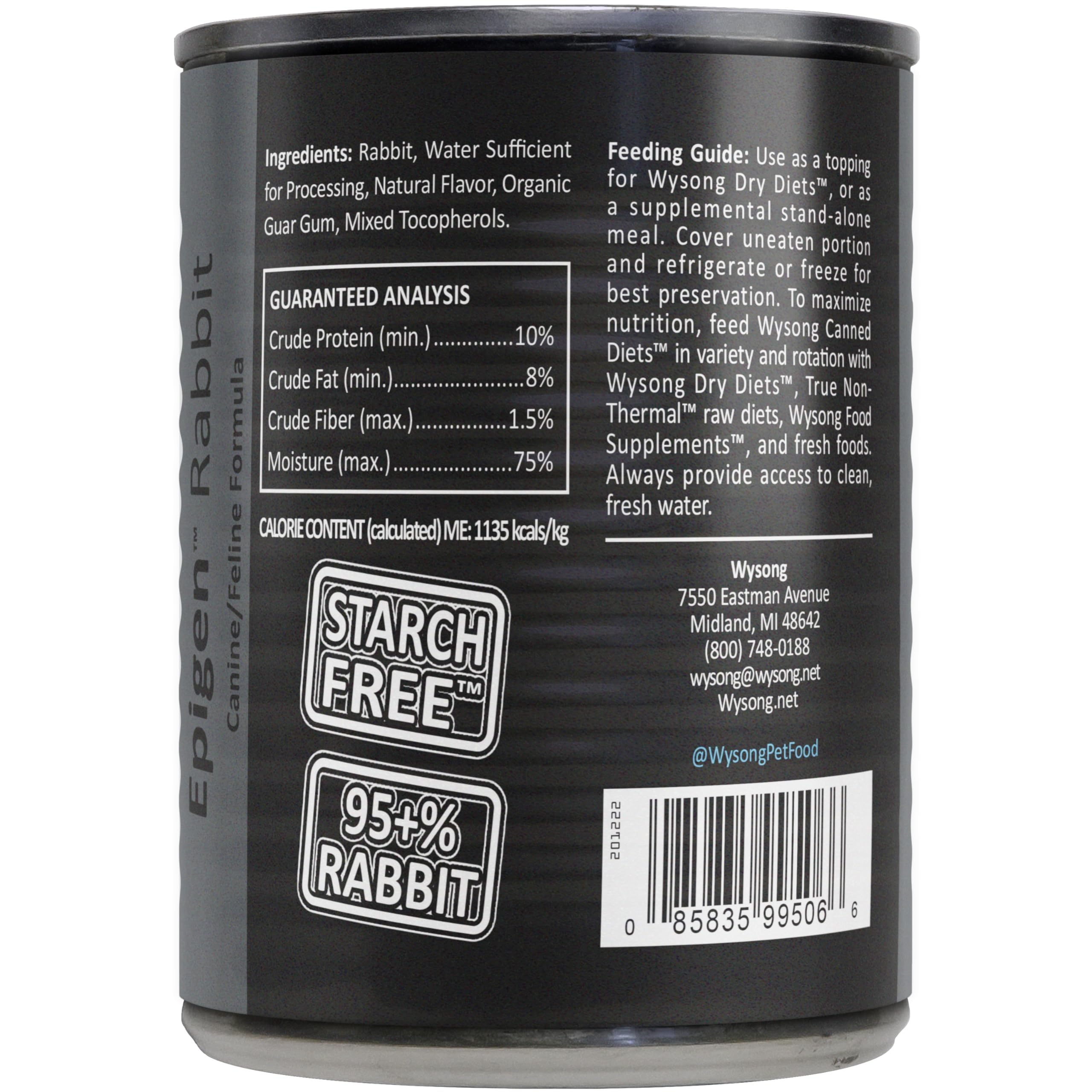 Wysong Epigen Rabbit Canned Dog & Cat Food