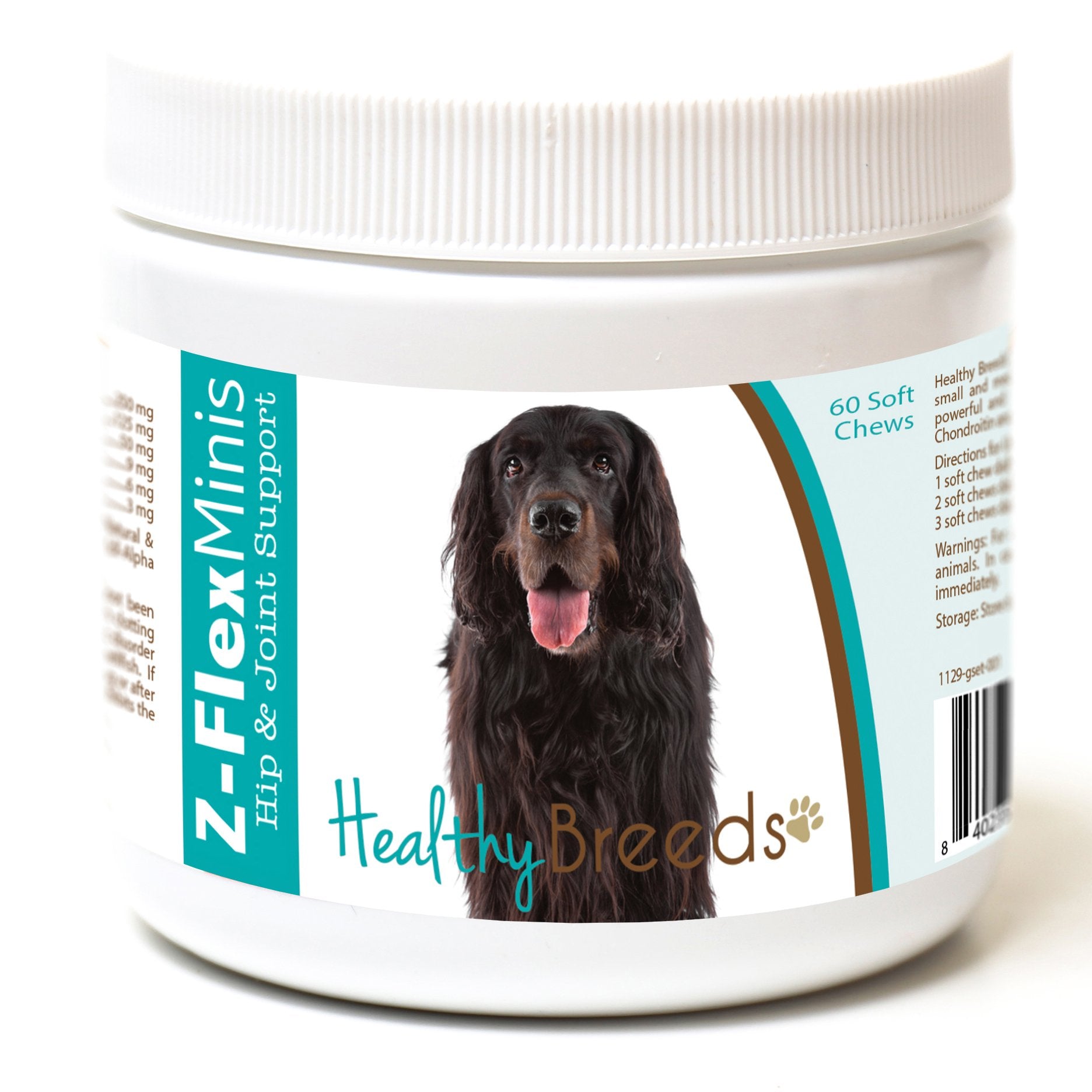 Healthy Breeds Gordon Setter Z-Flex Minis Hip and Joint Support Soft Chews 60 Count