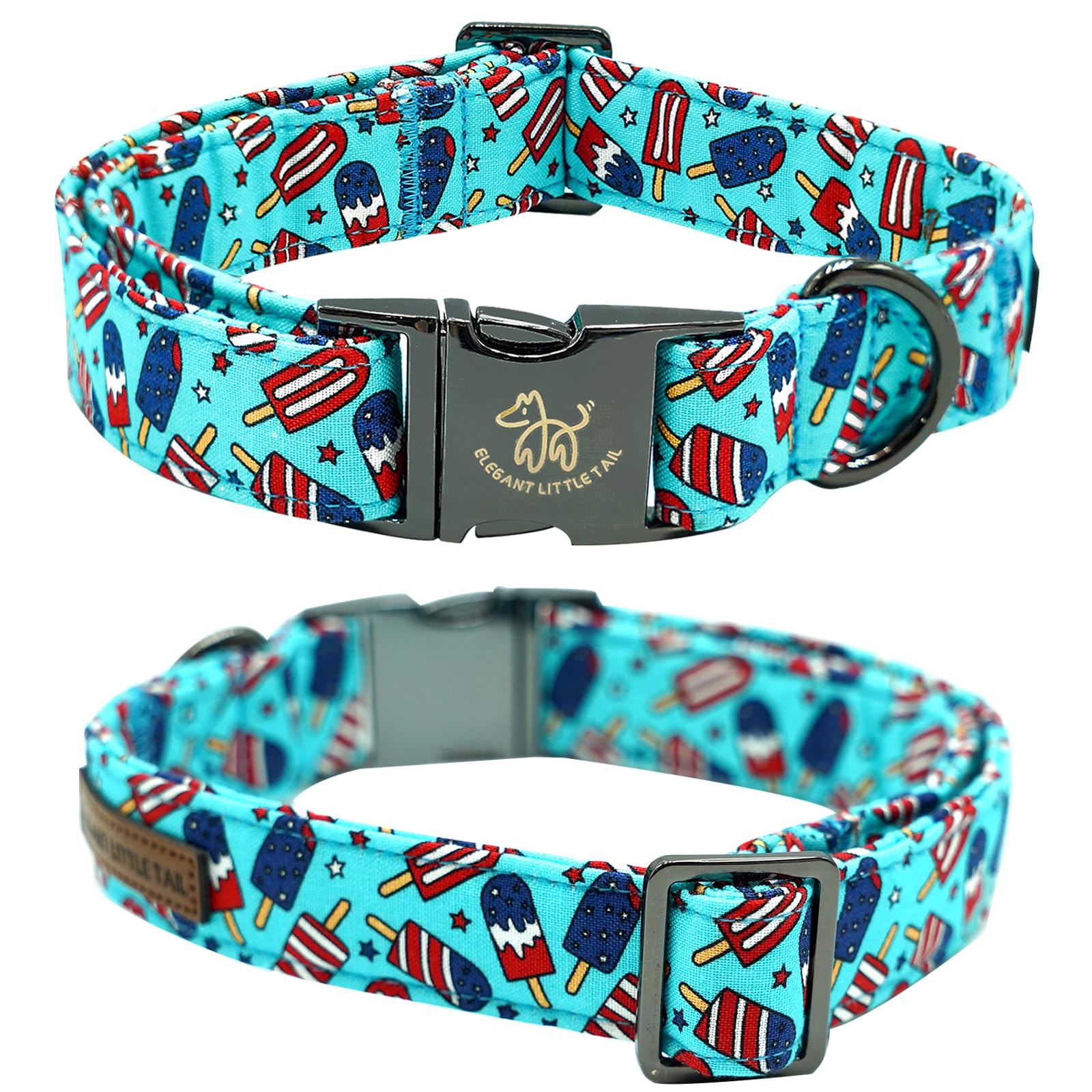 Independence Dog Collar, Patriotic Pet Collar With Bow Tie American 4Th Of July Holiday Pet Gift Cotton Soft Bowtie Boy Girl Adj