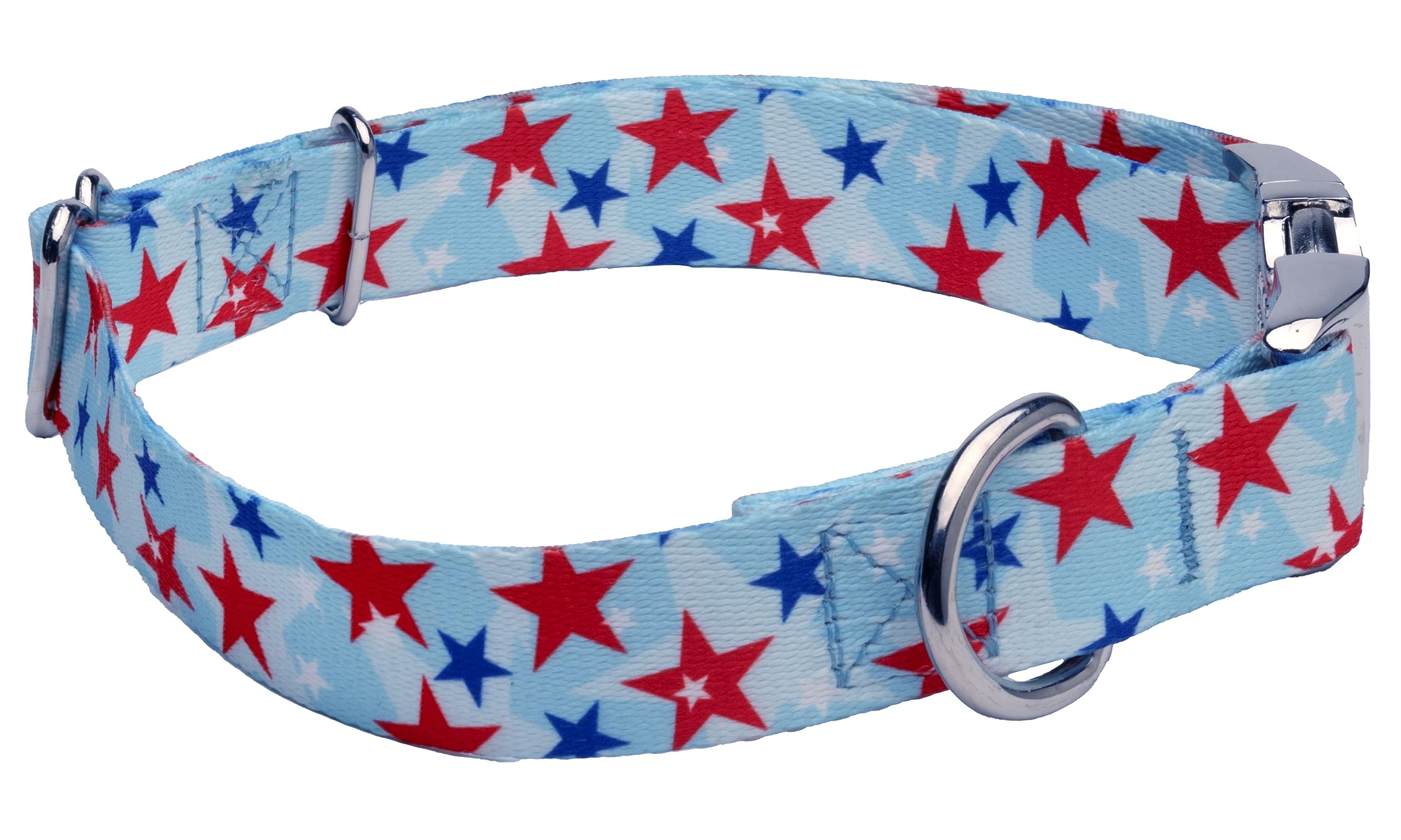 Country Brook Petz - Premium American Celebration Dog Collar - Americana Collection Featuring Patriotic Designs (1 Inch, Medium)