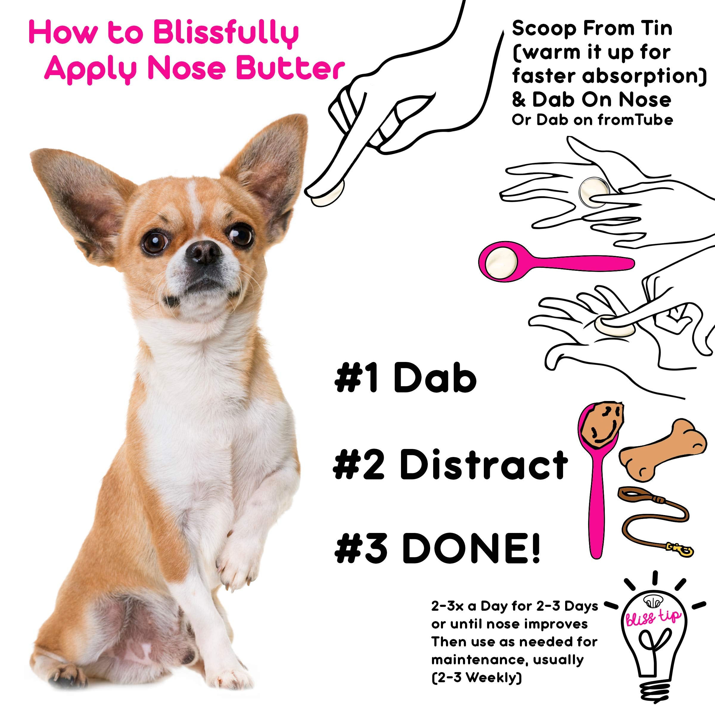 The Blissful Dog Smooth Coat Chihuahua Unscented Nose Butter, 0.50-Ounce