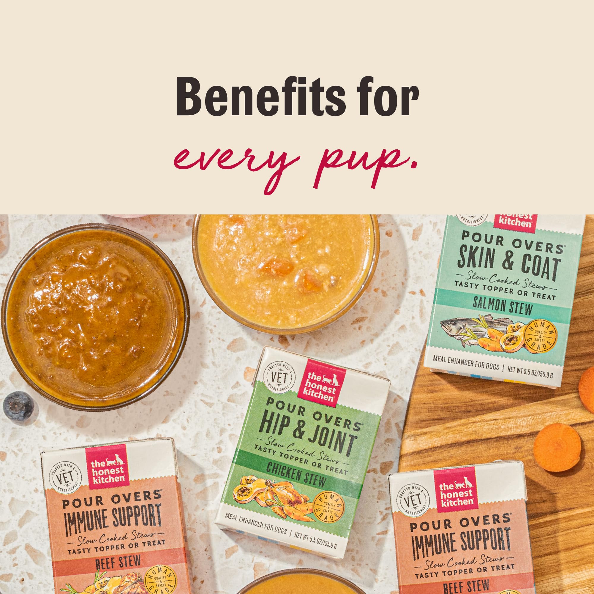 The Honest Kitchen Functional Pour Overs: Revive & Restore - Chicken & Pumpkin Stew Dog Food Topper, 5.5 oz x12