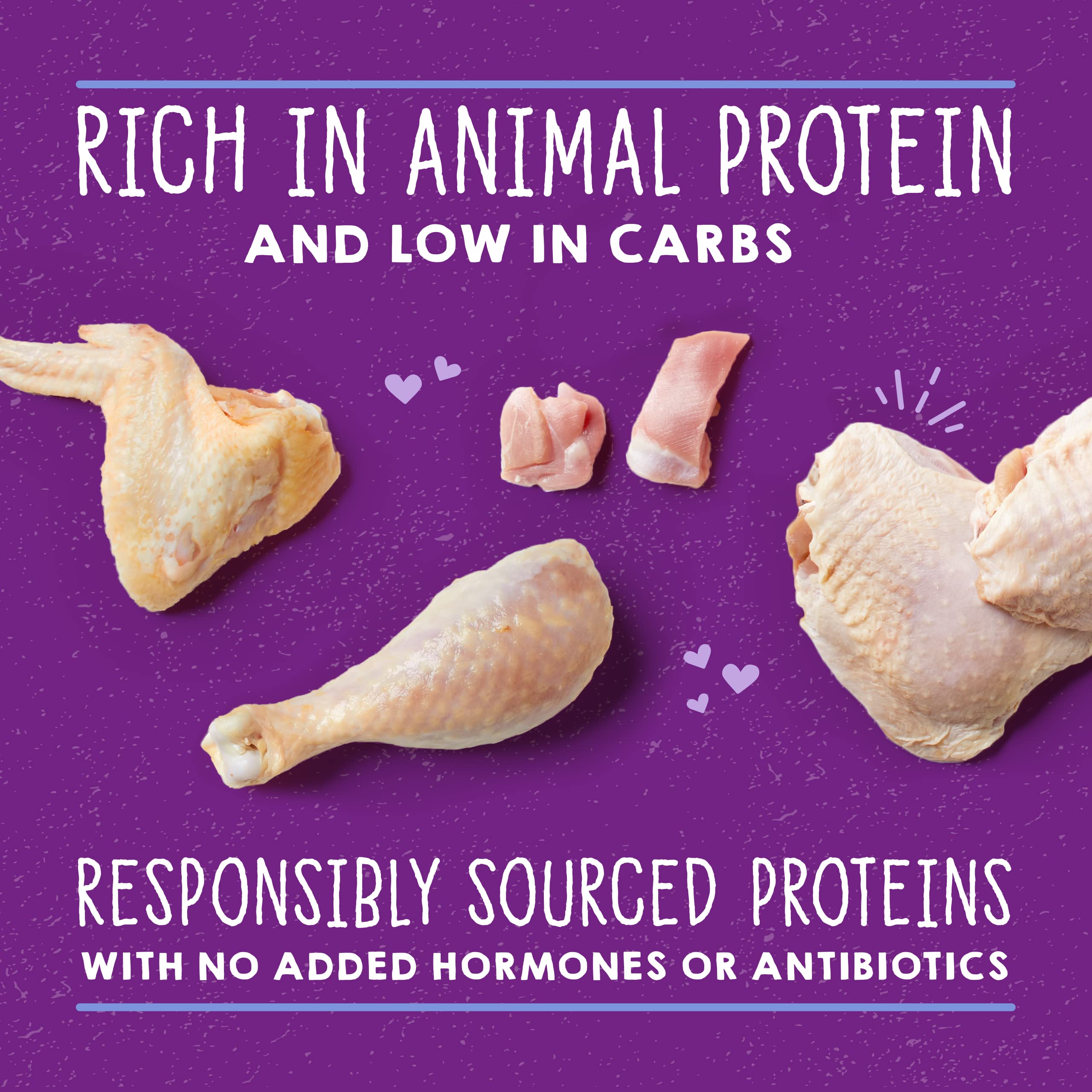 Stella & Chewys Carnivore Cravings Savory Shreds Cans - Grain Free, Protein Rich Wet Cat Food - Cage-Free Chicken & Turkey Recip